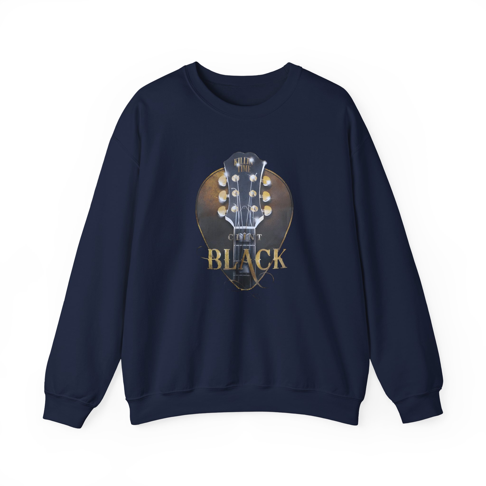 Clint Black Headstock Unisex Heavy Blendâ„¢ Crewneck Sweatshirt