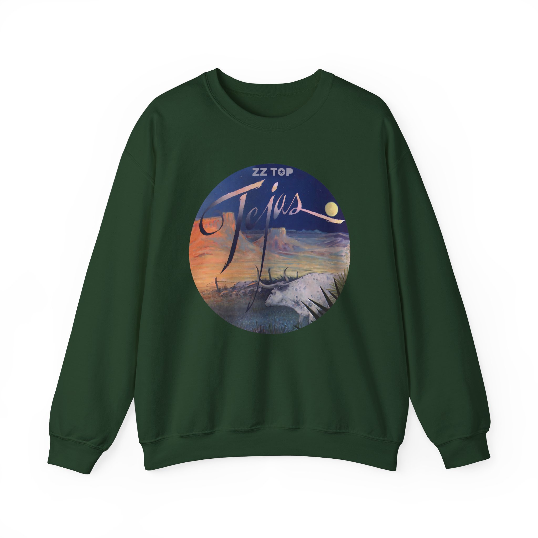 Zz Top 1976 Tejas Beige Unisex Heavy Blendâ„¢ Crewneck Sweatshirt