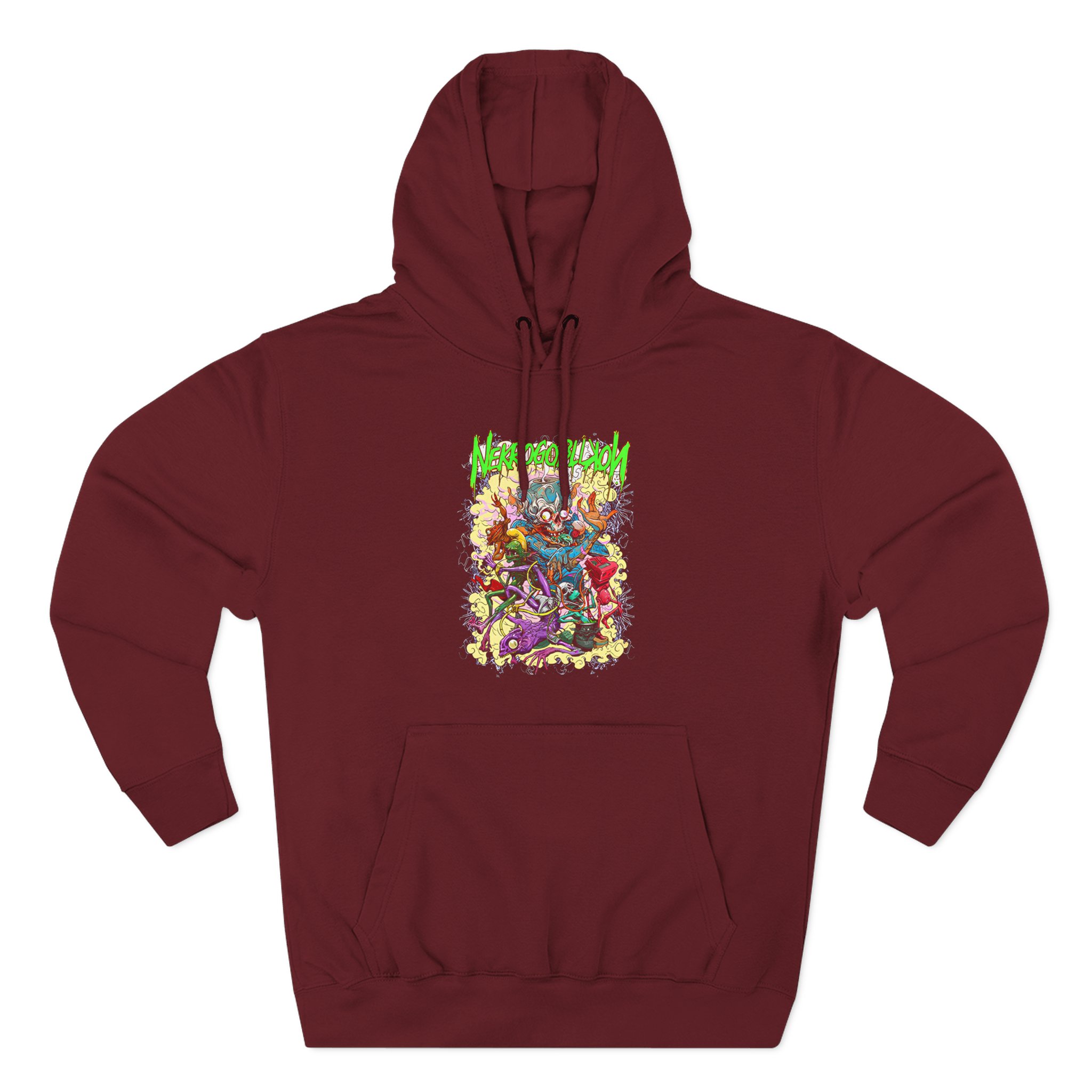 Nekrogoblikon Wizard Three-Panel Fleece Hoodie