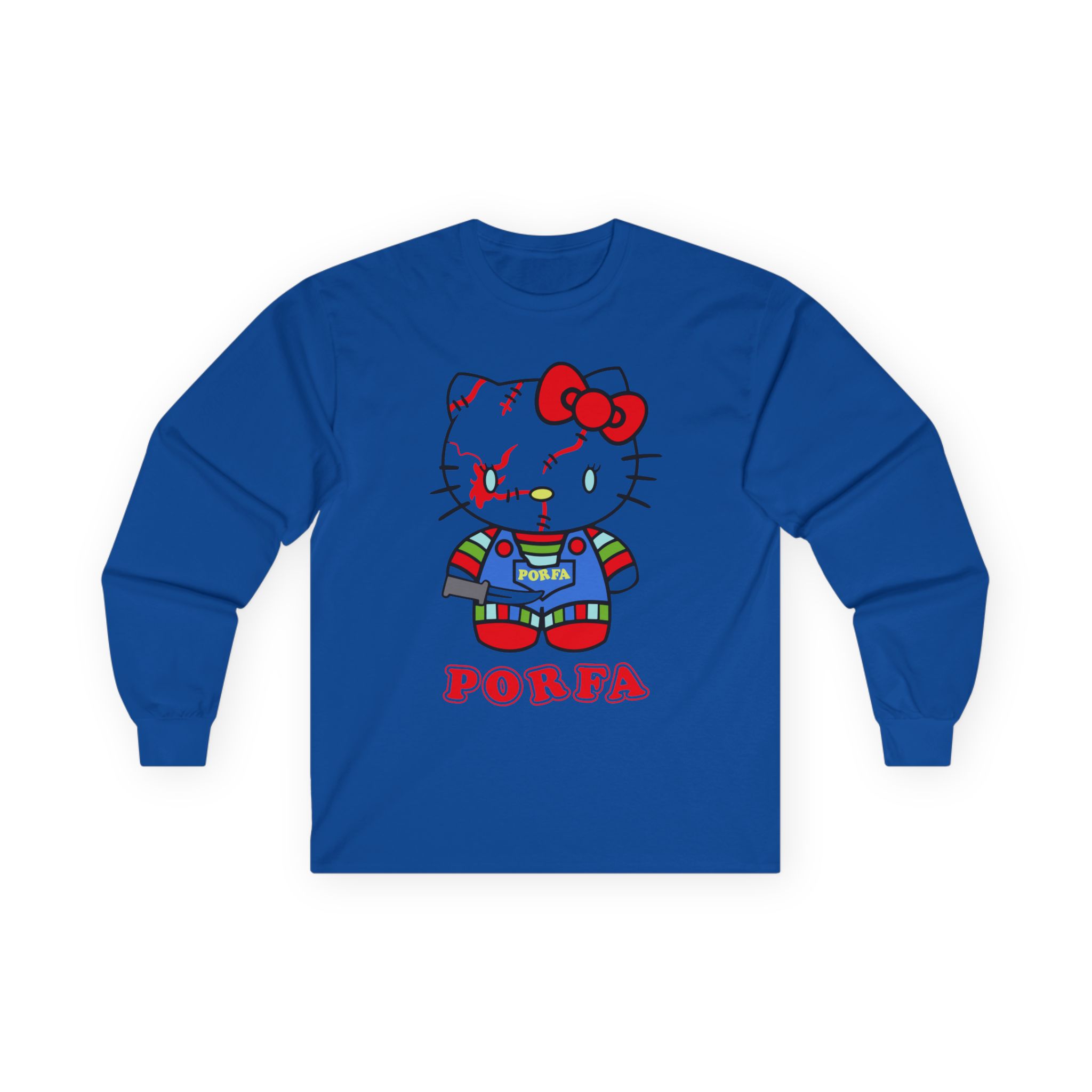 Porfa Hello Kitty Halloween Unisex Ultra Cotton Long Sleeve Tee