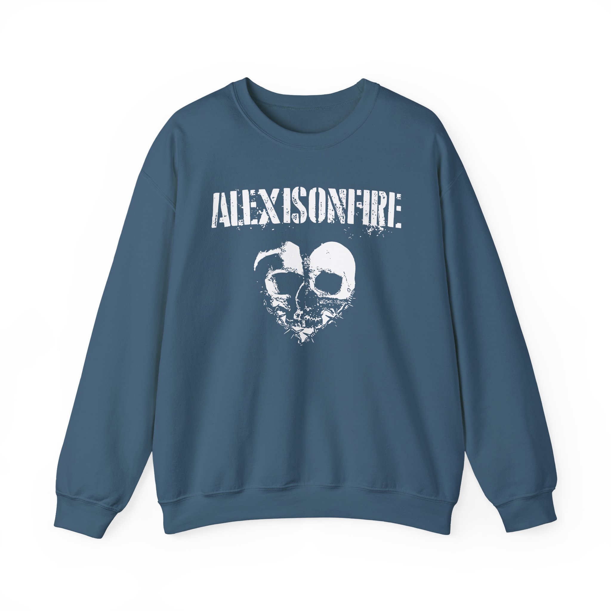 Alexisonfire Barbed Wire Heartskull Unisex Heavy Blendâ„¢ Crewneck Sweatshirt
