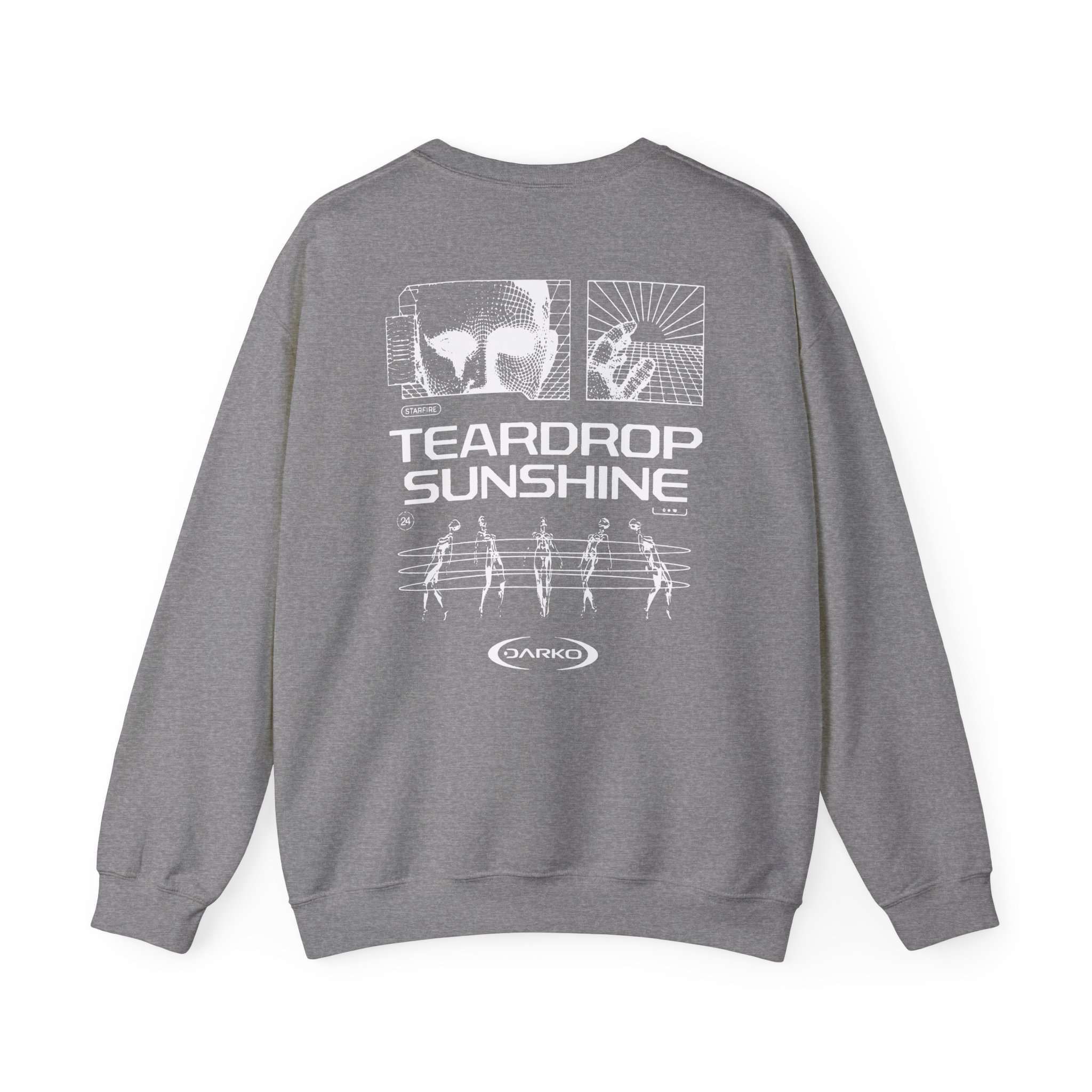 Darko Teardrop Sunshine Tie Dye Unisex Heavy Blendâ„¢ Crewneck Sweatshirt