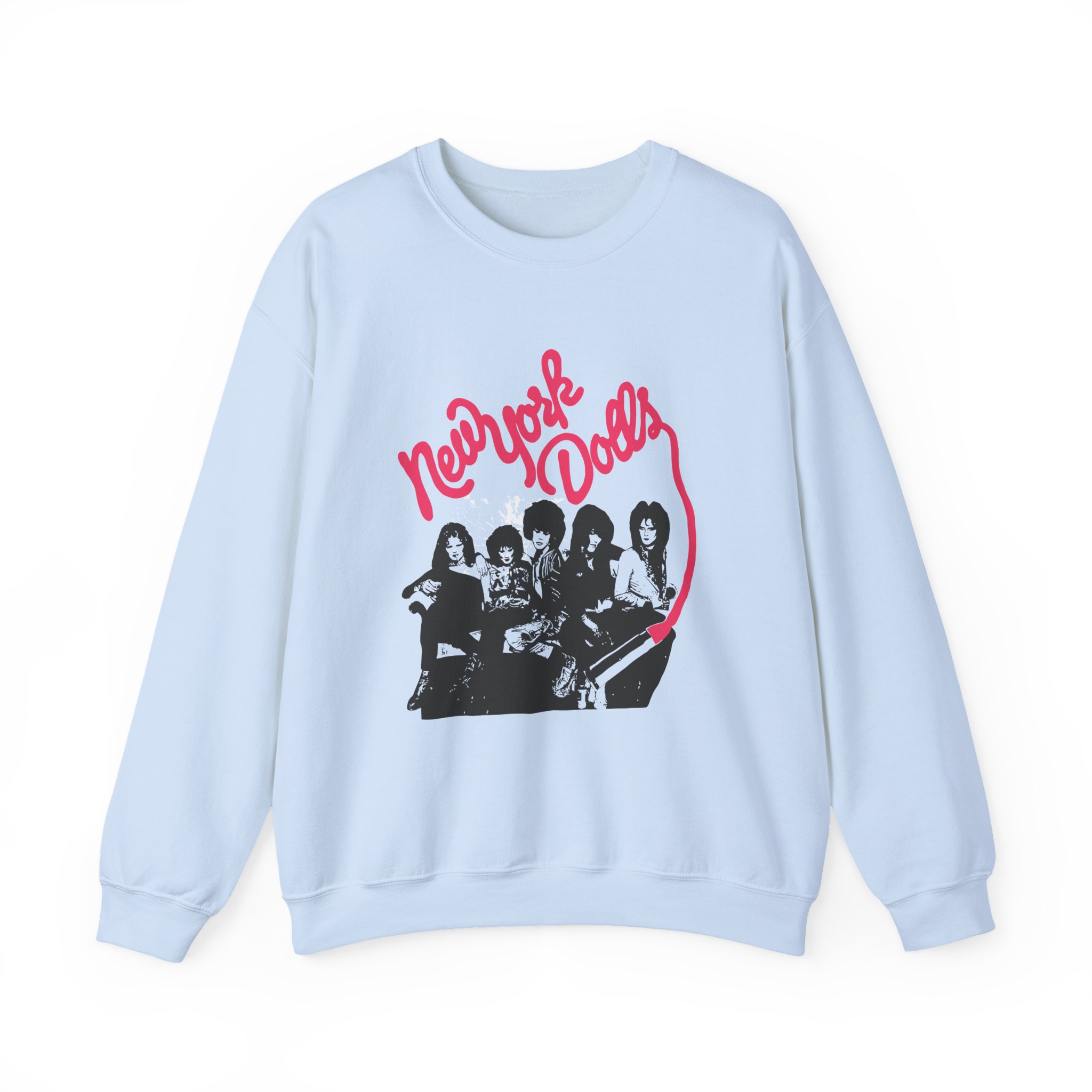 New York Dolls Lipstick Logo Unisex Heavy Blendâ„¢ Crewneck Sweatshirt