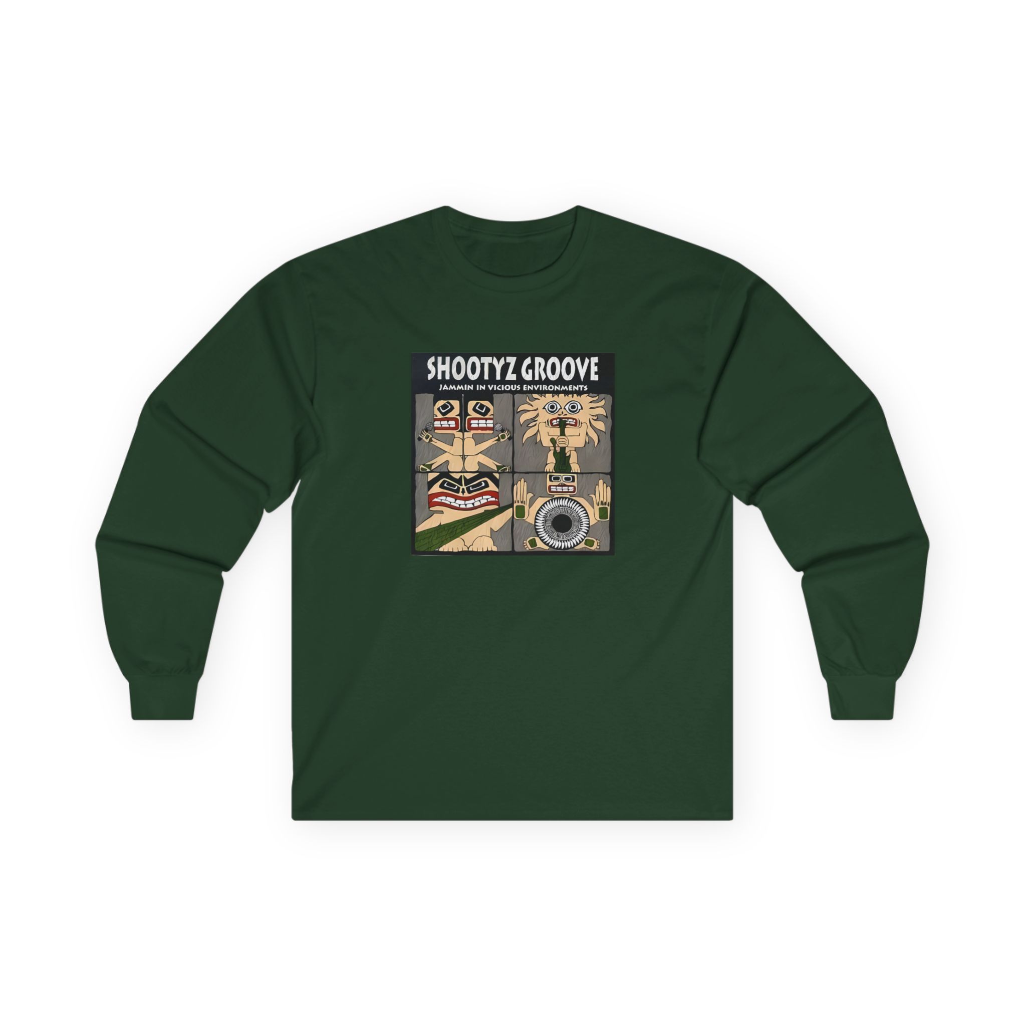 Shootyz Groove Jammin in Vicious Environments Album Cover Unisex Ultra Cotton Long Sleeve Tee
