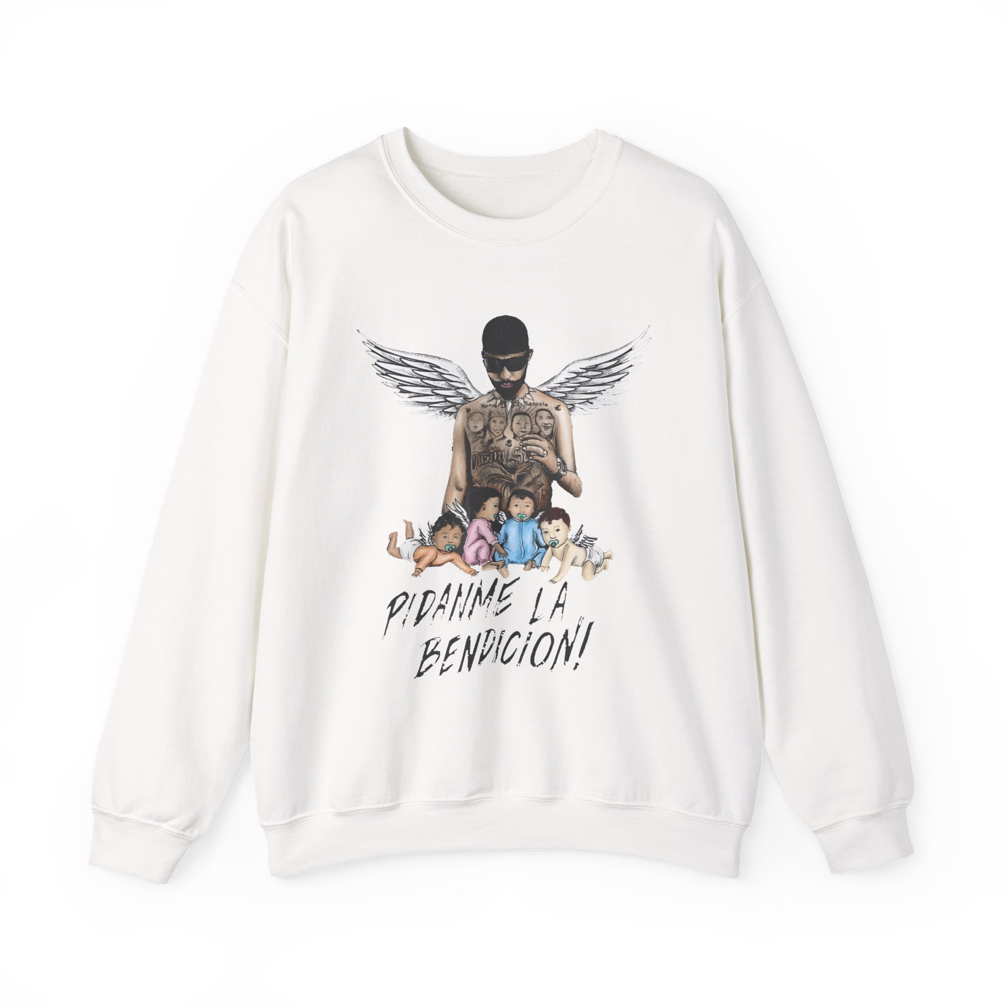 Arcangel Pidanme La Bendicion Unisex Heavy Blendâ„¢ Crewneck Sweatshirt