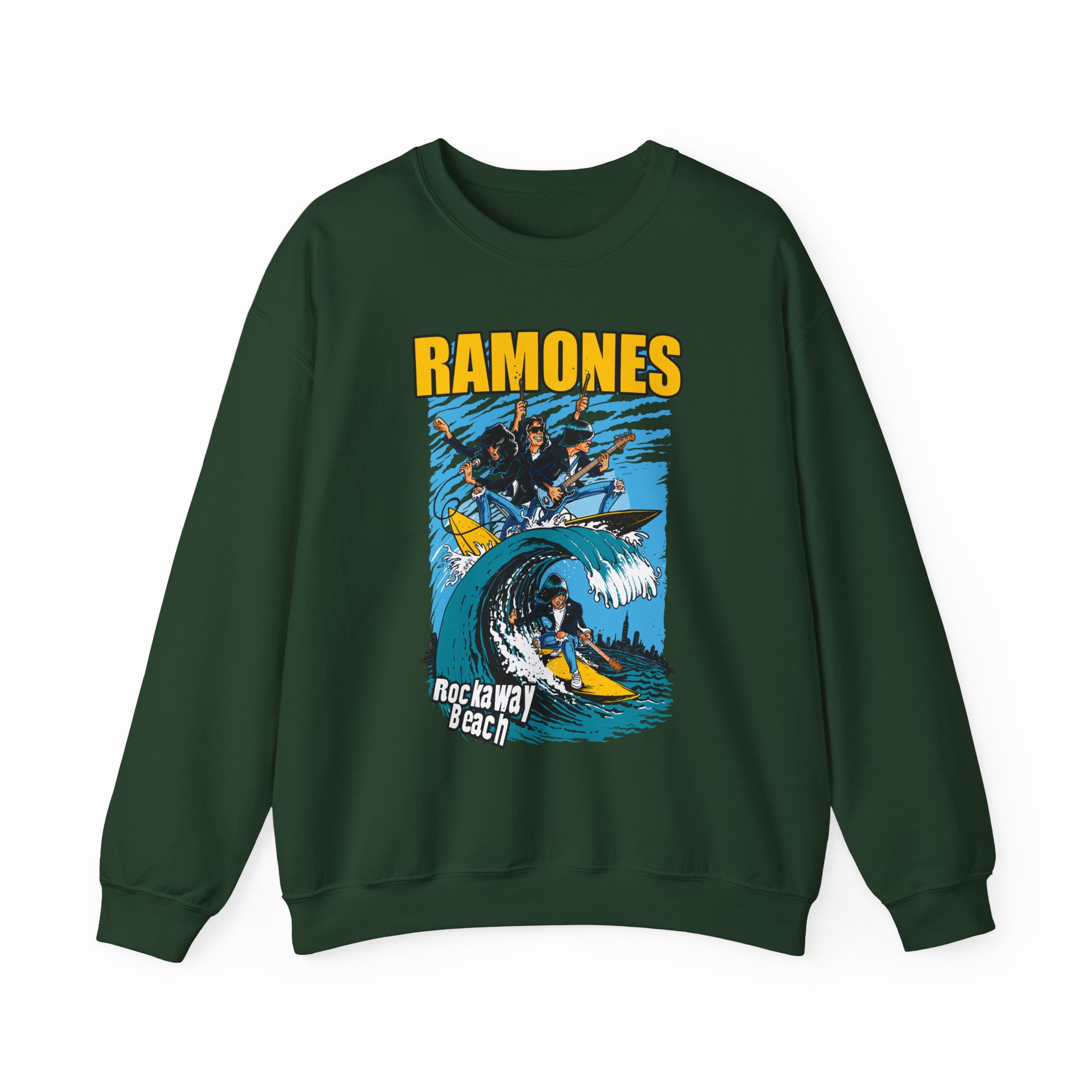 Ramones Rockaway Beach Unisex Heavy Blendâ„¢ Crewneck Sweatshirt