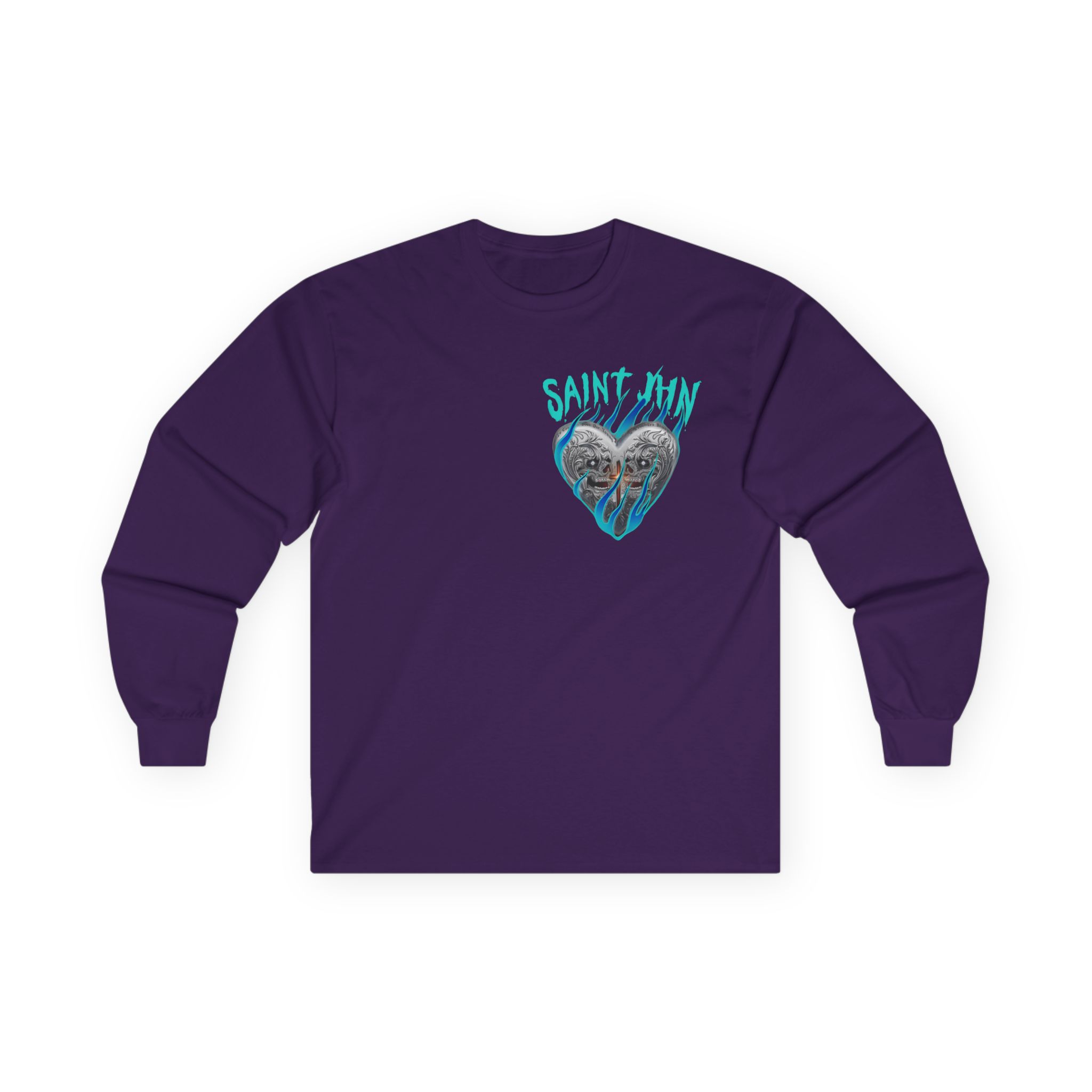 Saint Jhn Chromedd Hearts Icwbdy Unisex Ultra Cotton Long Sleeve Tee