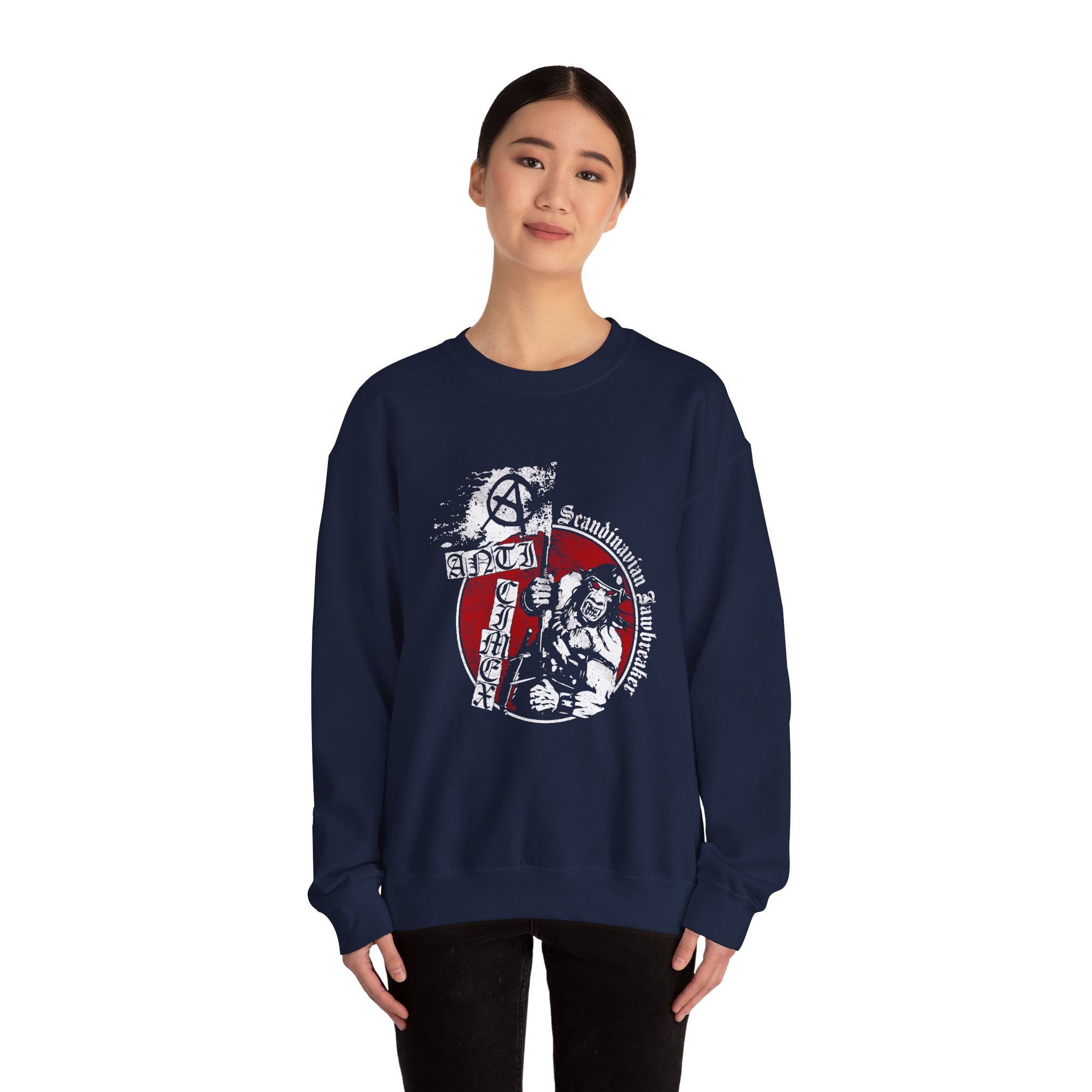 Anti Cimex Red Orch Unisex Heavy Blend Crewneck Sweatshirt
