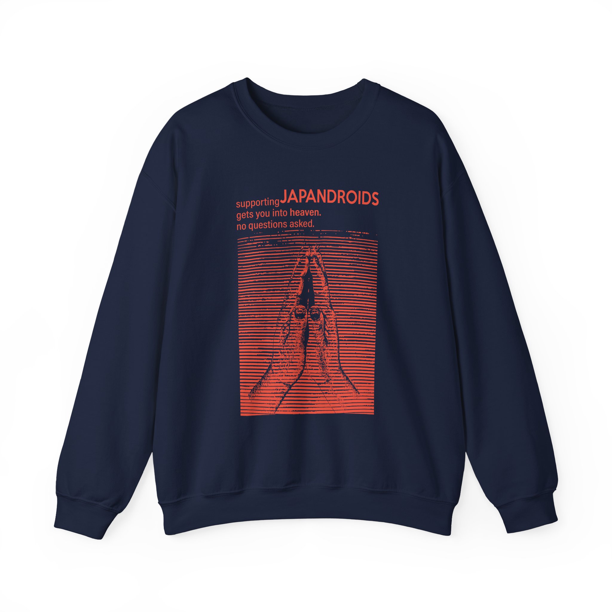 Supporting Japandroids Gets You Into Heaven No Questions Asked Unisex Heavy Blendâ„¢ Crewneck Sweatshirt