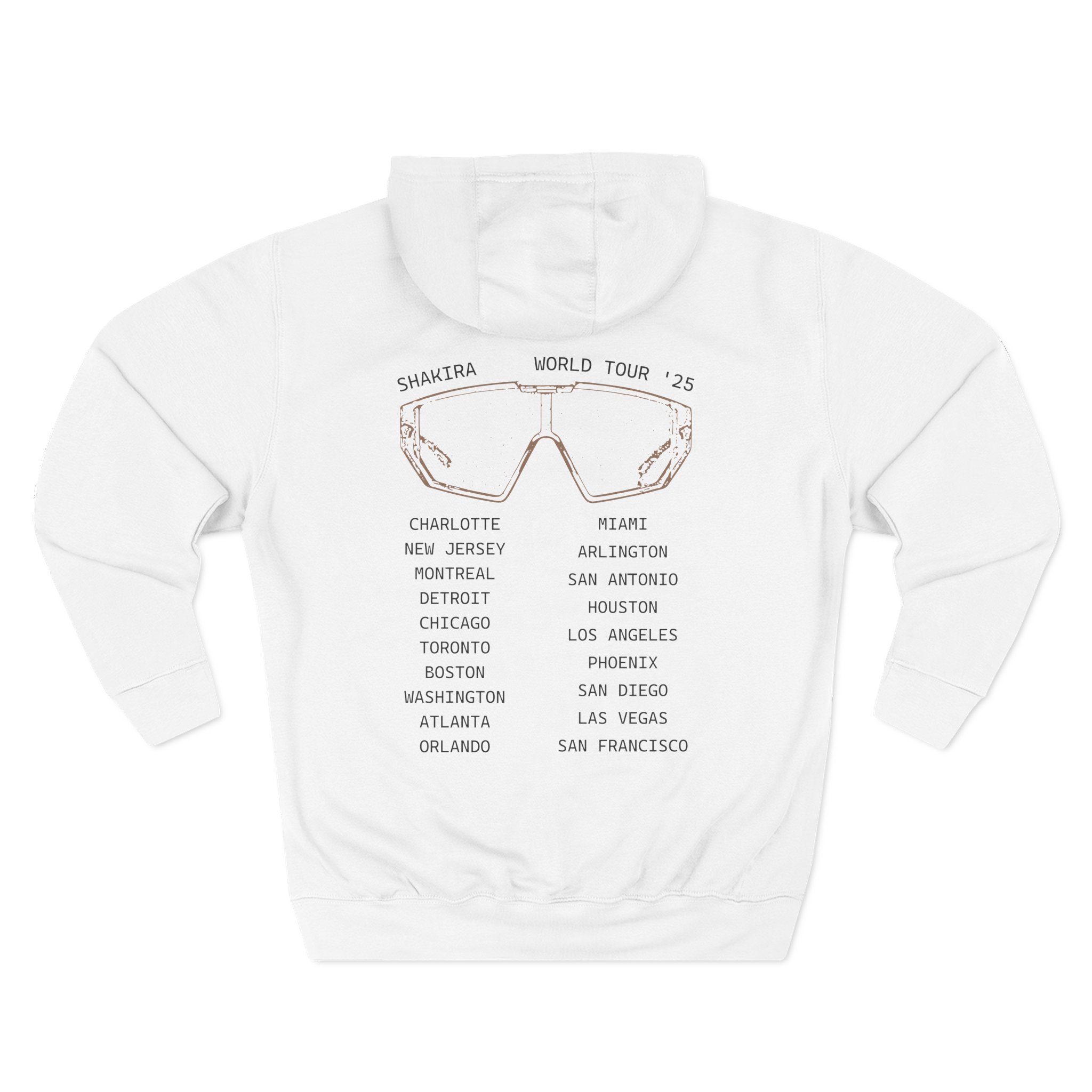 Shakira Sunglasses Three-Panel Fleece Hoodie