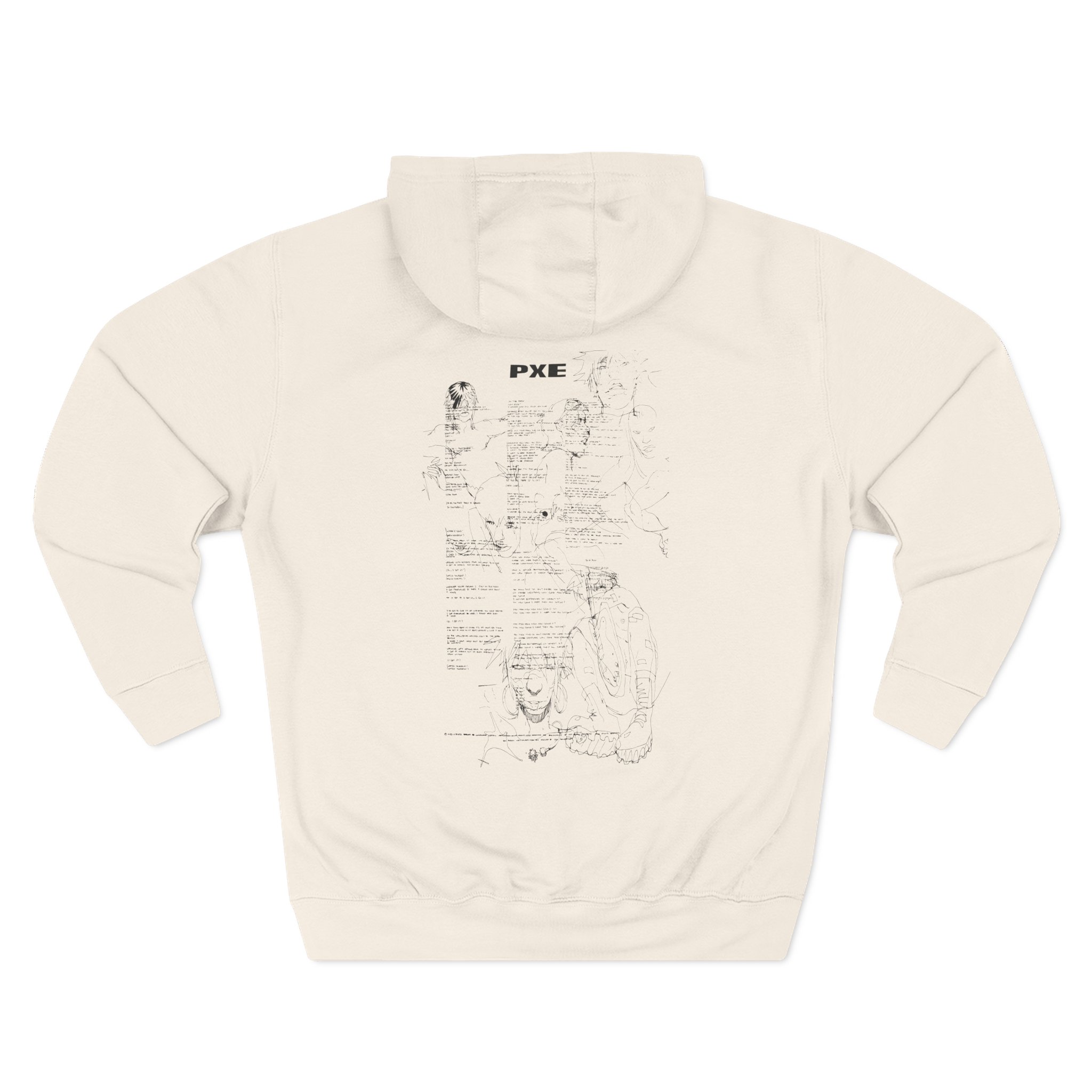 Ecco2k in the Flesh Three-Panel Fleece Hoodie