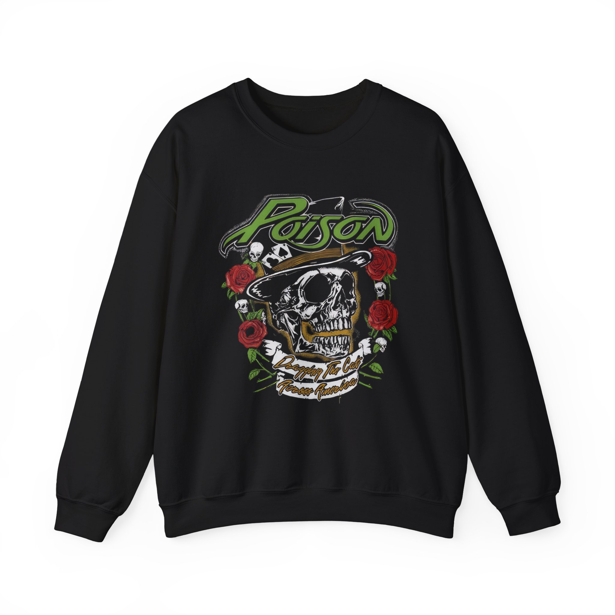 Poison Dragging the Cat Unisex Heavy Blendâ„¢ Crewneck Sweatshirt