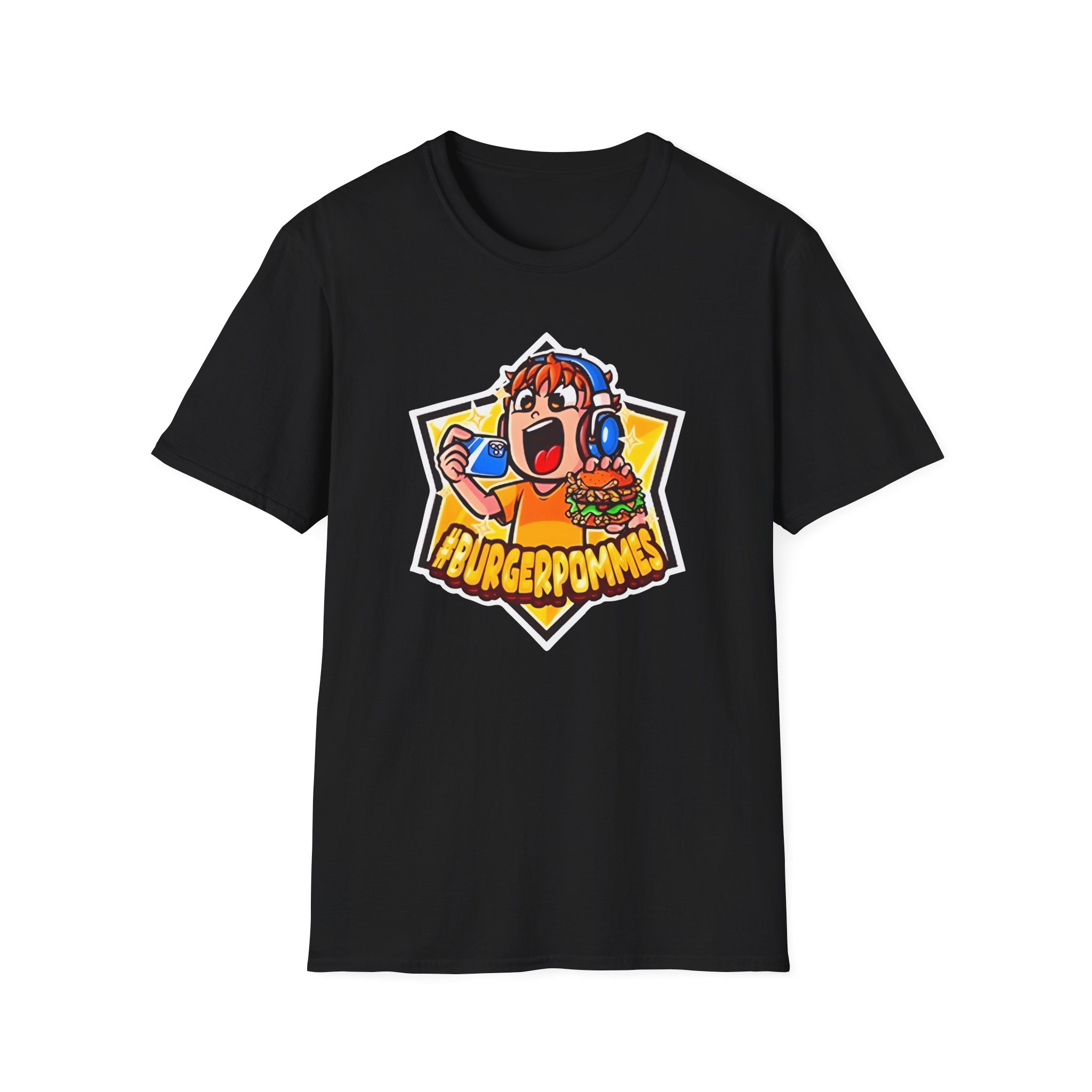 Burger Pommes Unisex Softstyle T-Shirt