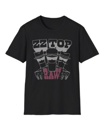 ZZ Top Raw Unisex Softstyle T-Shirt