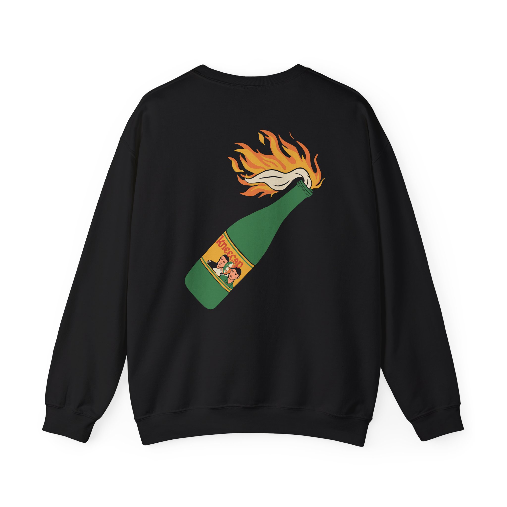 Flaming Buckfast Unisex Heavy Blendâ„¢ Crewneck Sweatshirt