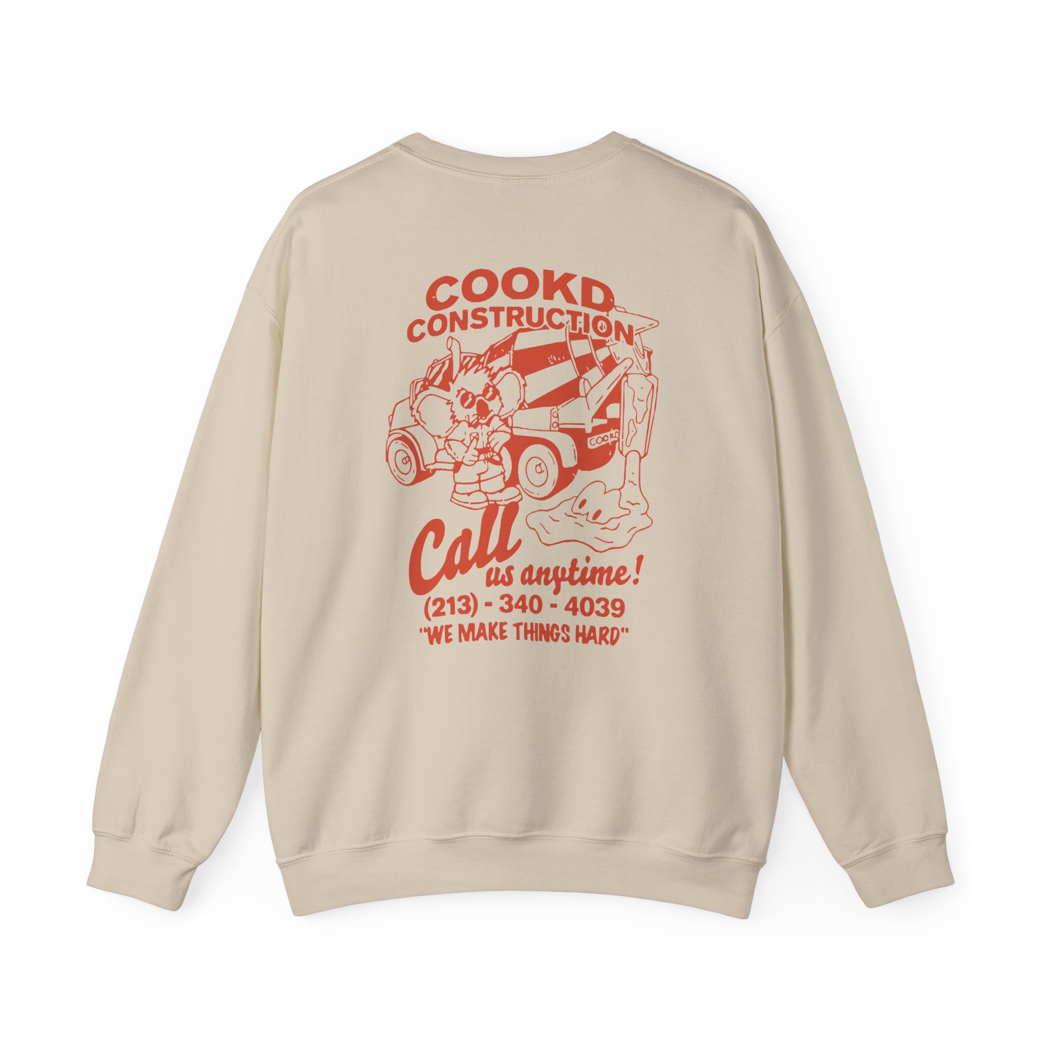 Cookd Construction Koala Unisex Heavy Blendâ„¢ Crewneck Sweatshirt