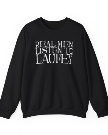 Real Men Listen to Laufey Unisex Heavy Blend™ Crewneck Sweatshirt