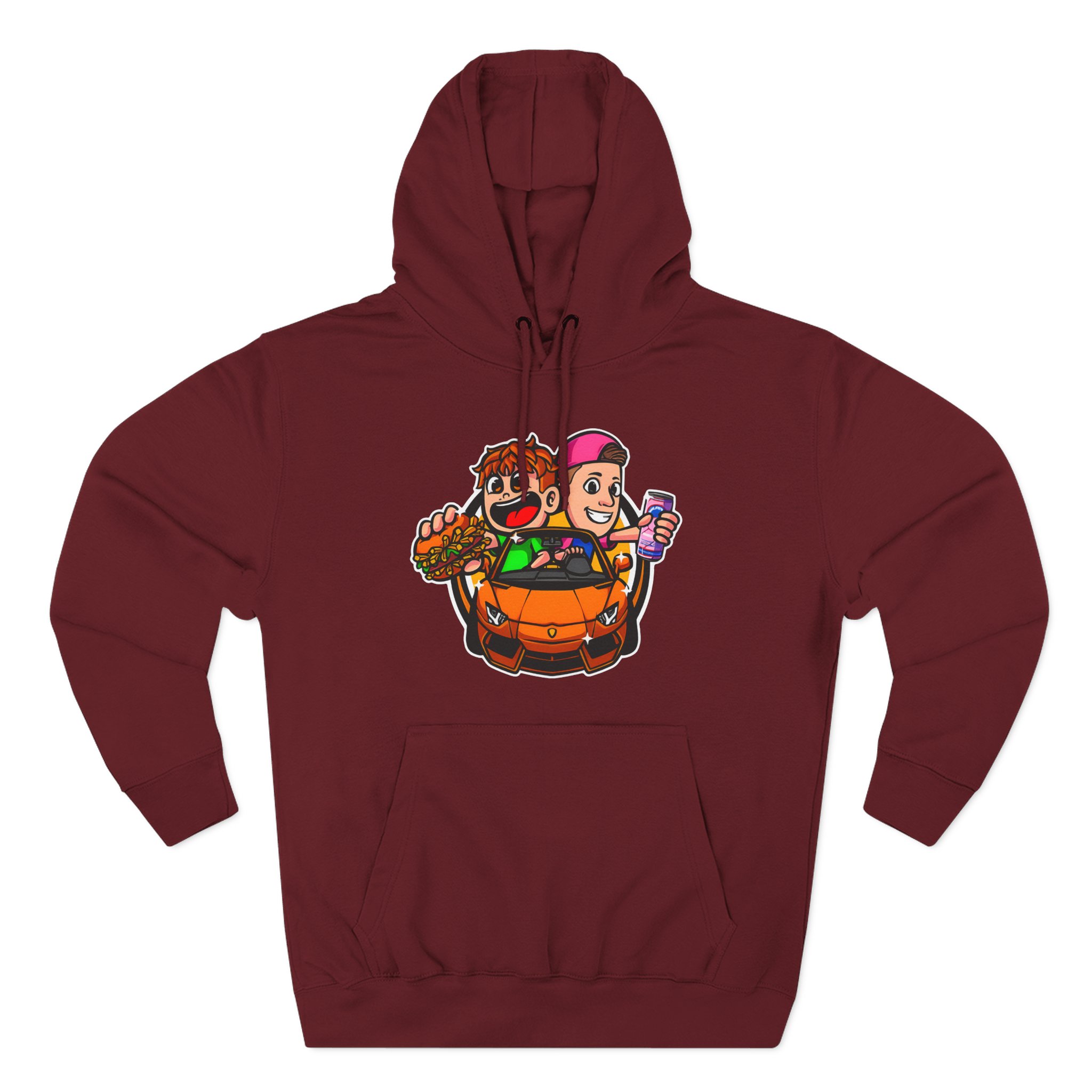 Burger Pommes Three-Panel Fleece Hoodie