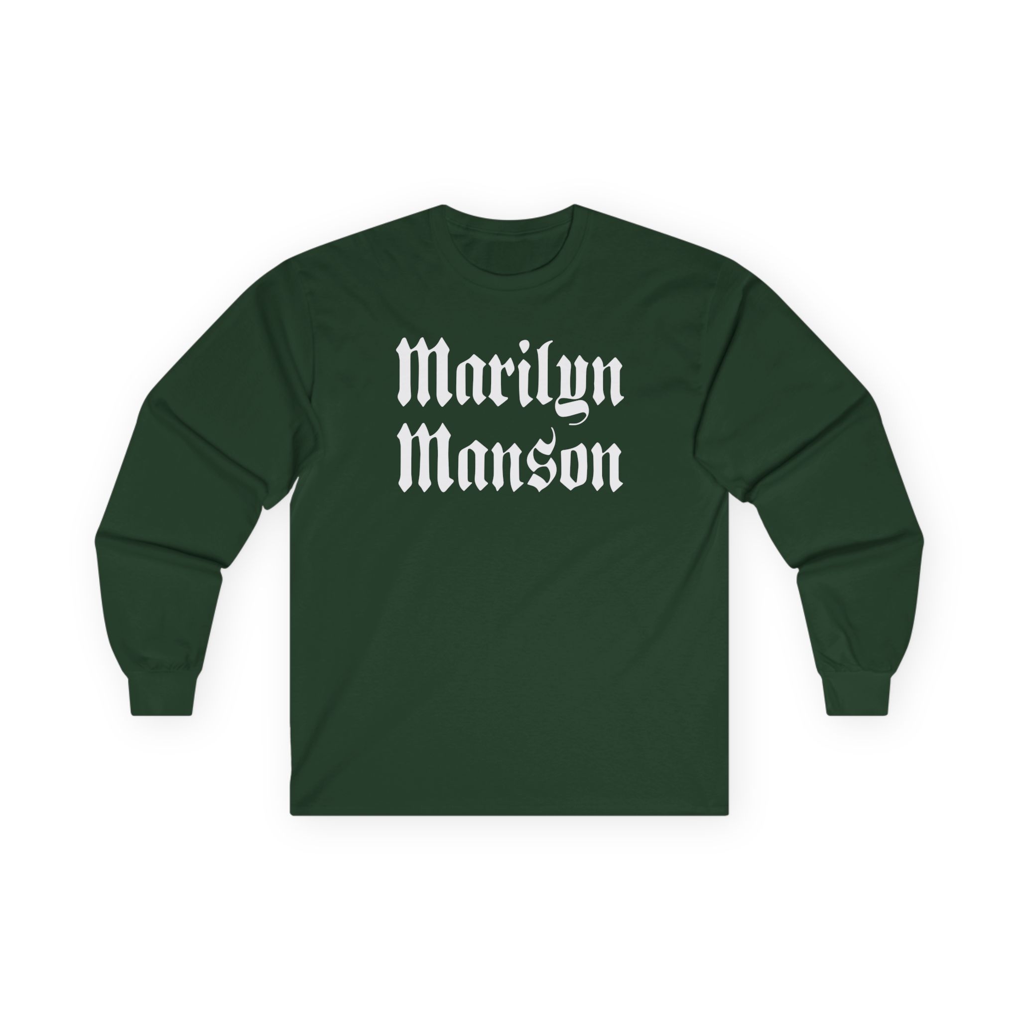 Marilyn Manson Goth Logo Unisex Ultra Cotton Long Sleeve Tee