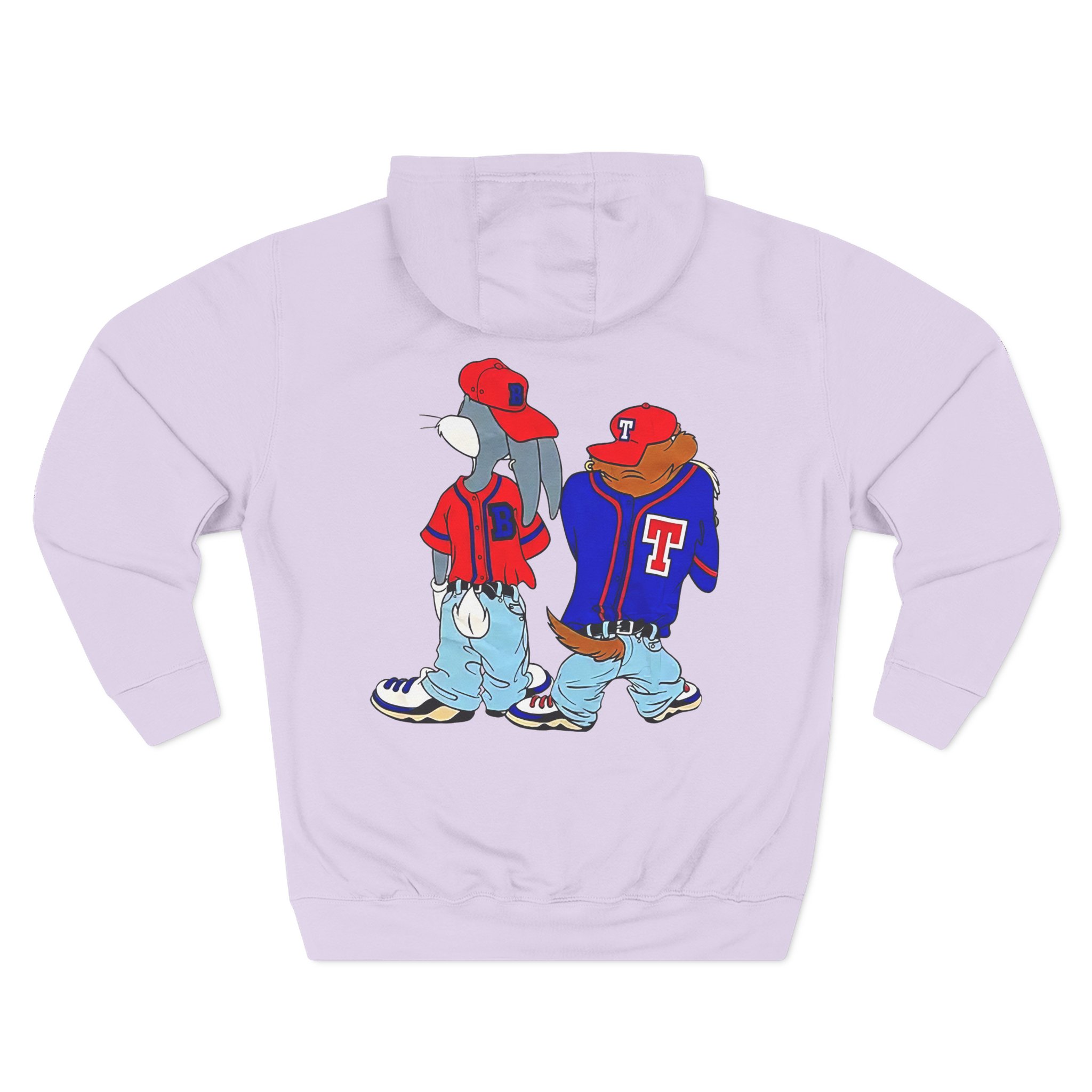 Vintage 90s Looney Tunes Bugs Taz Kris’s Kross Three-Panel Fleece Hoodie