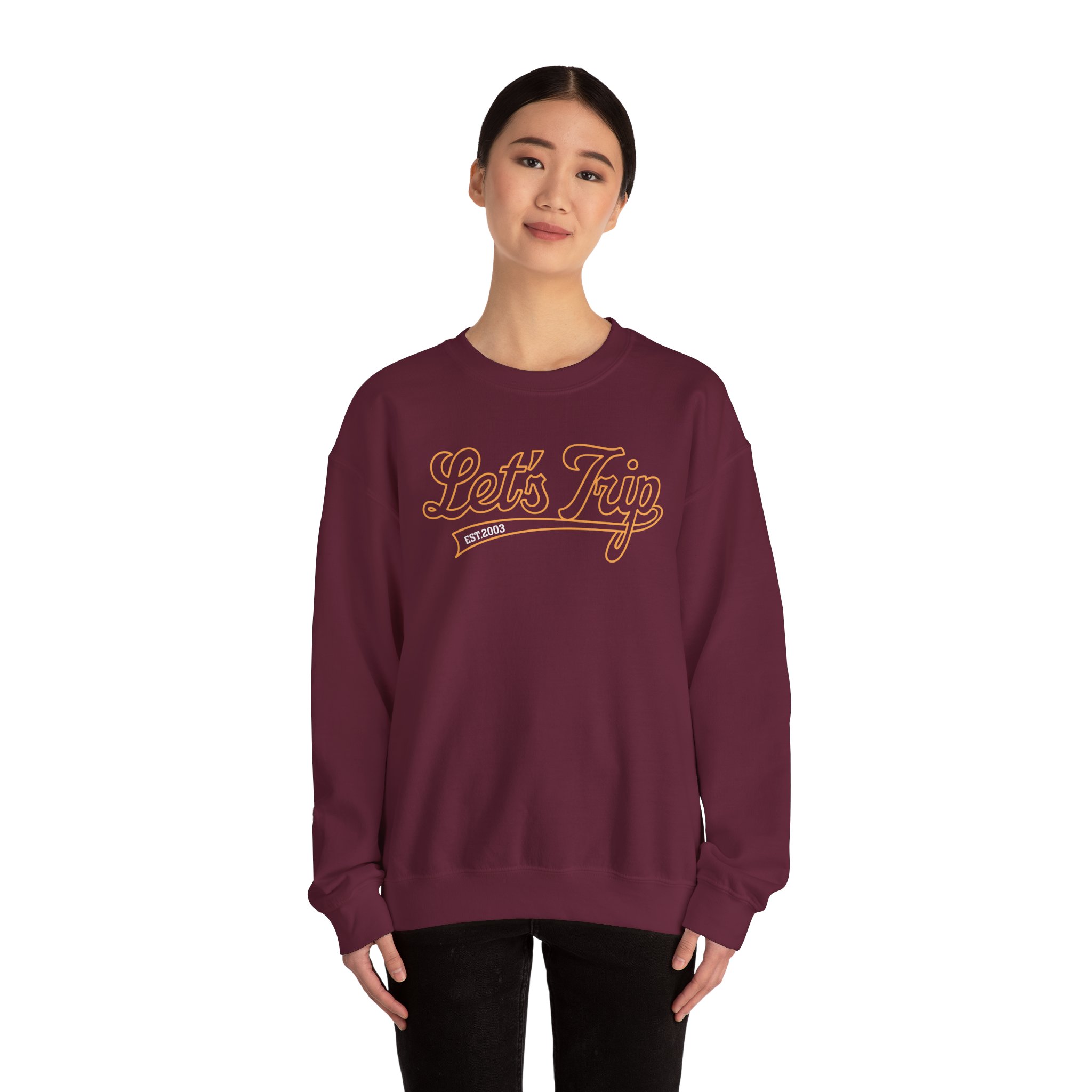 Sturniolo Let's Trip Script Unisex Heavy Blendâ„¢ Crewneck Sweatshirt