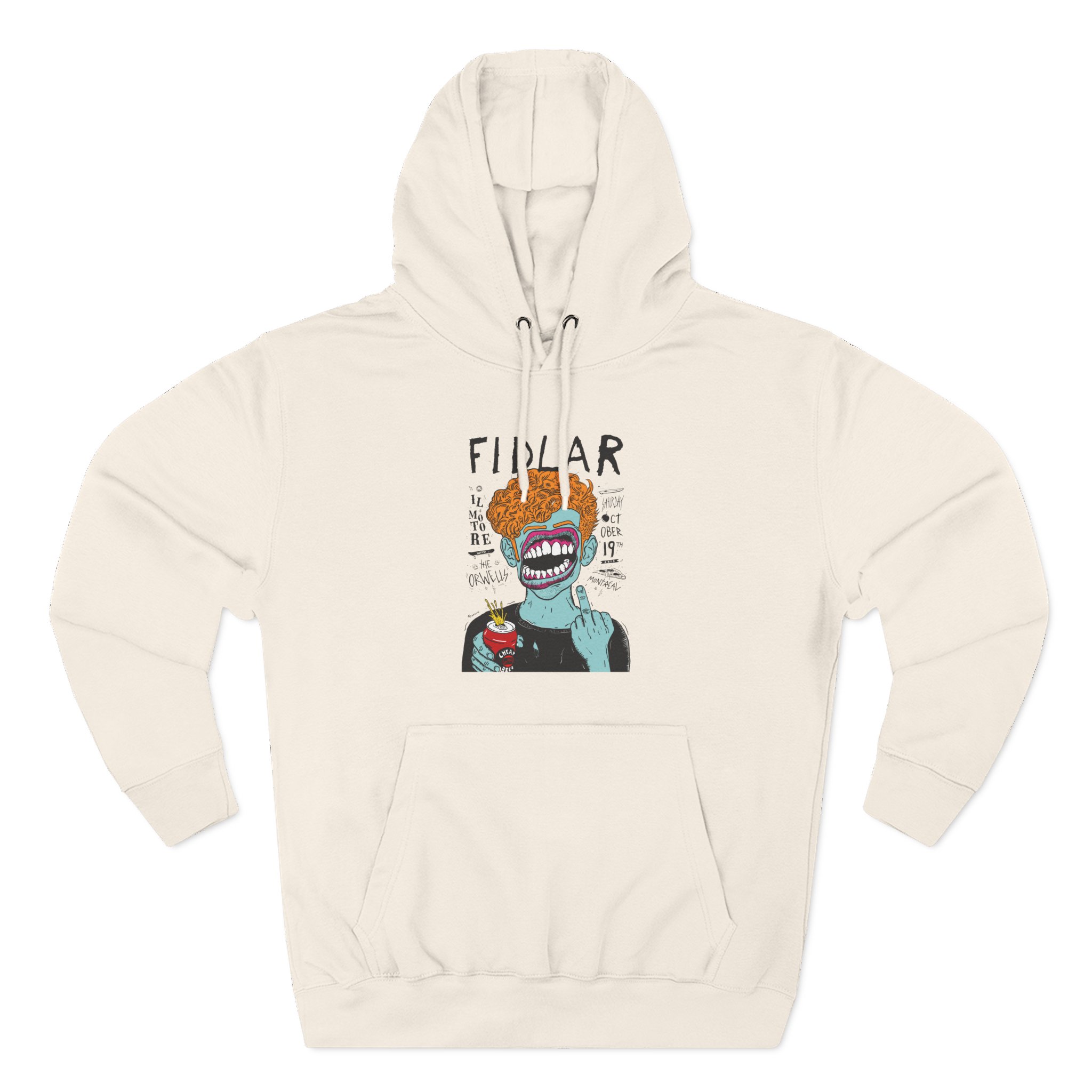 Fidlar Band Rock the Orwells Three-Panel Fleece Hoodie