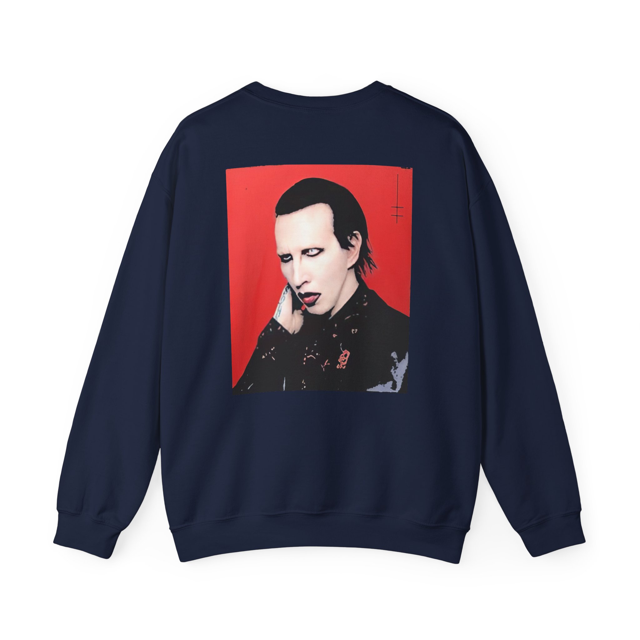 Marilyn Manson Little Cross Photo Unisex Heavy Blendâ„¢ Crewneck Sweatshirt