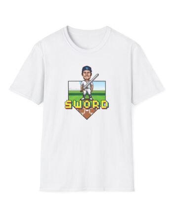 Trevor Bauer Sword Pixel Art Unisex Softstyle T-Shirt