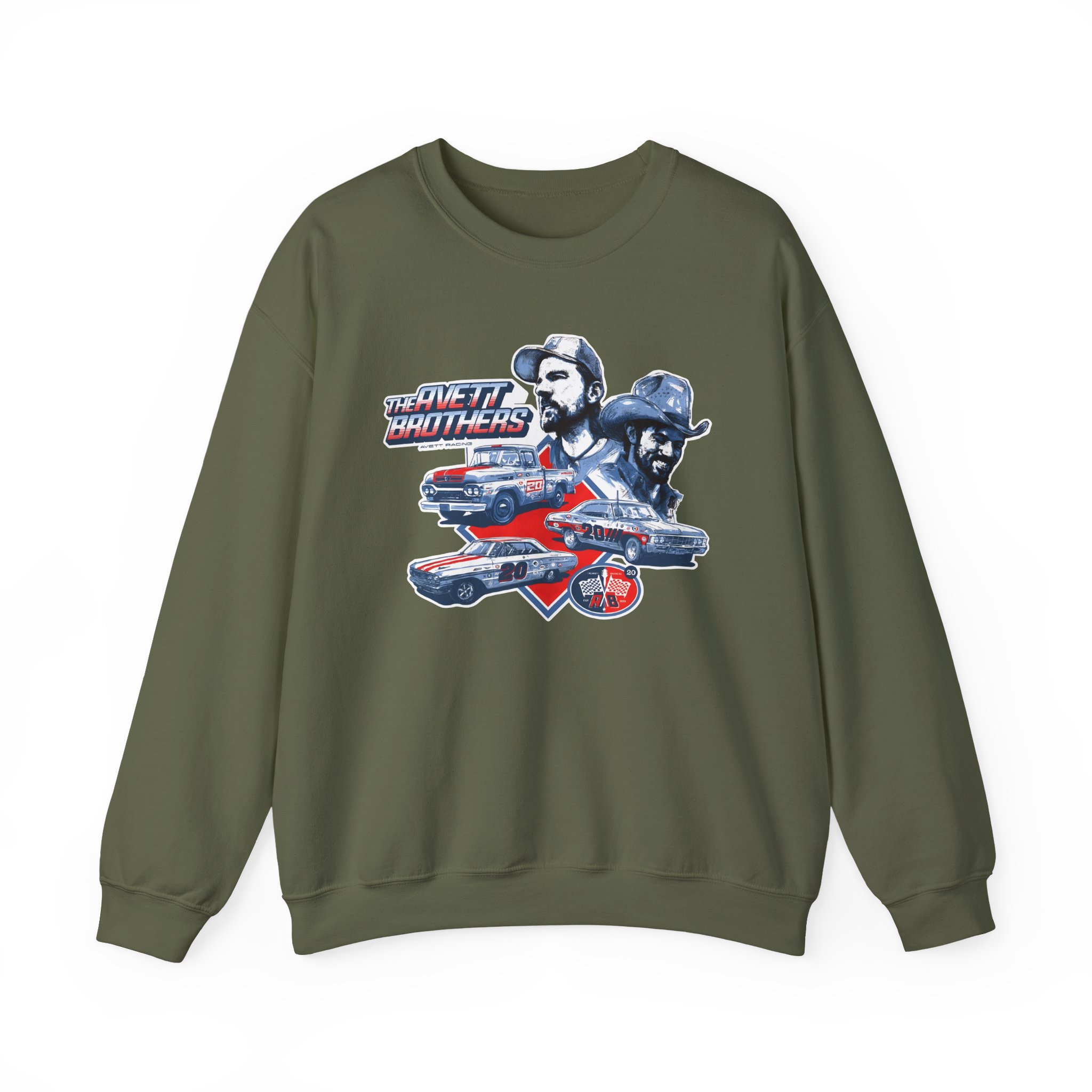 Avett Brothers Vintage Car Unisex Heavy Blendâ„¢ Crewneck Sweatshirt