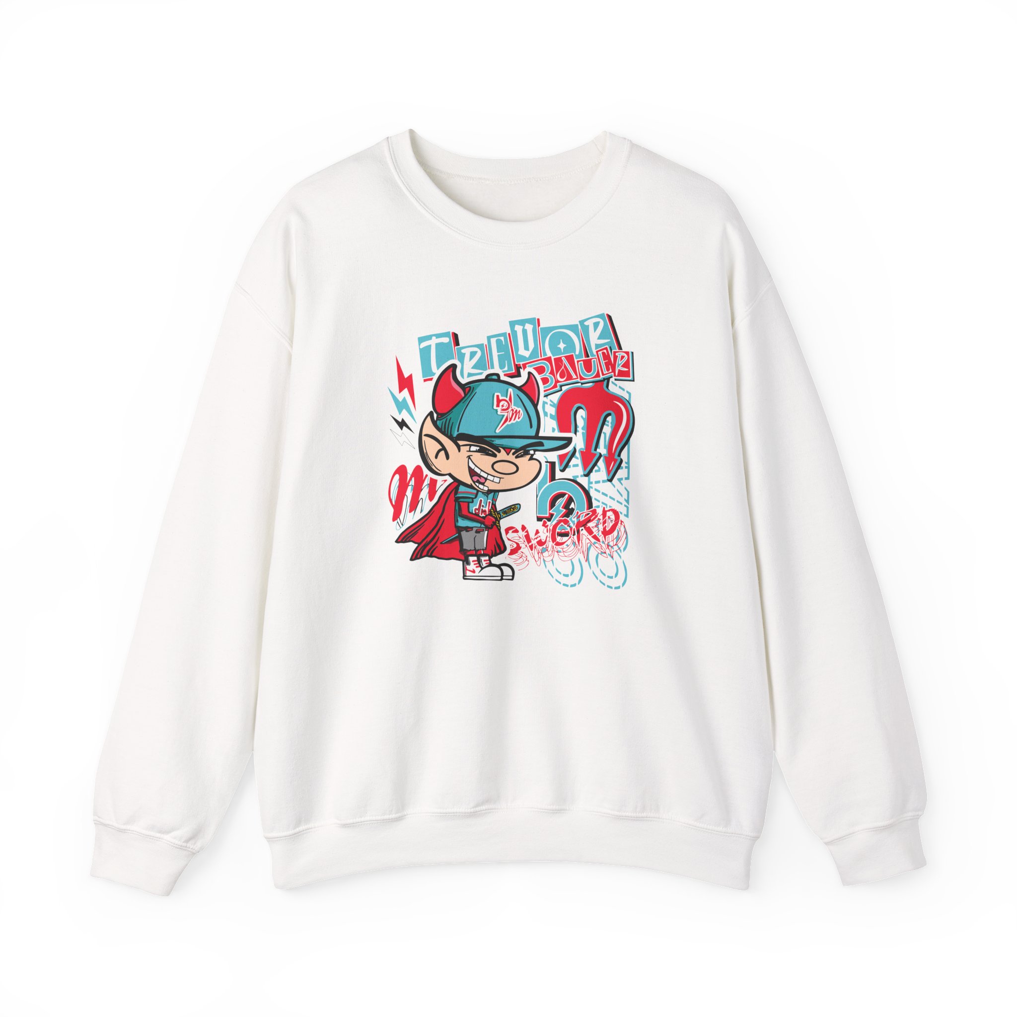 Trevor Bauer Diablo's Cartoon Unisex Heavy Blendâ„¢ Crewneck Sweatshirt