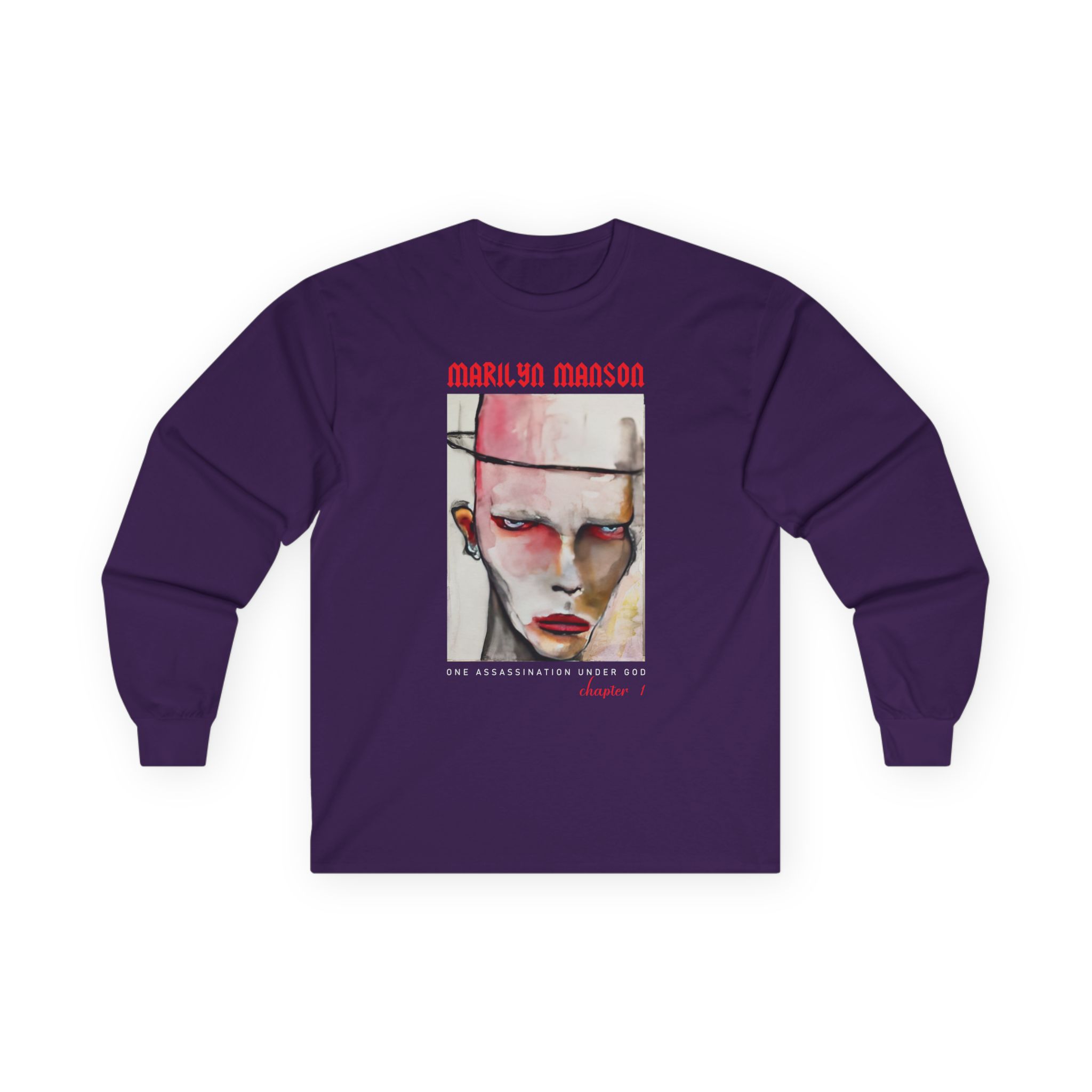 Marilyn Manson One Assassination Under God Unisex Ultra Cotton Long Sleeve Tee