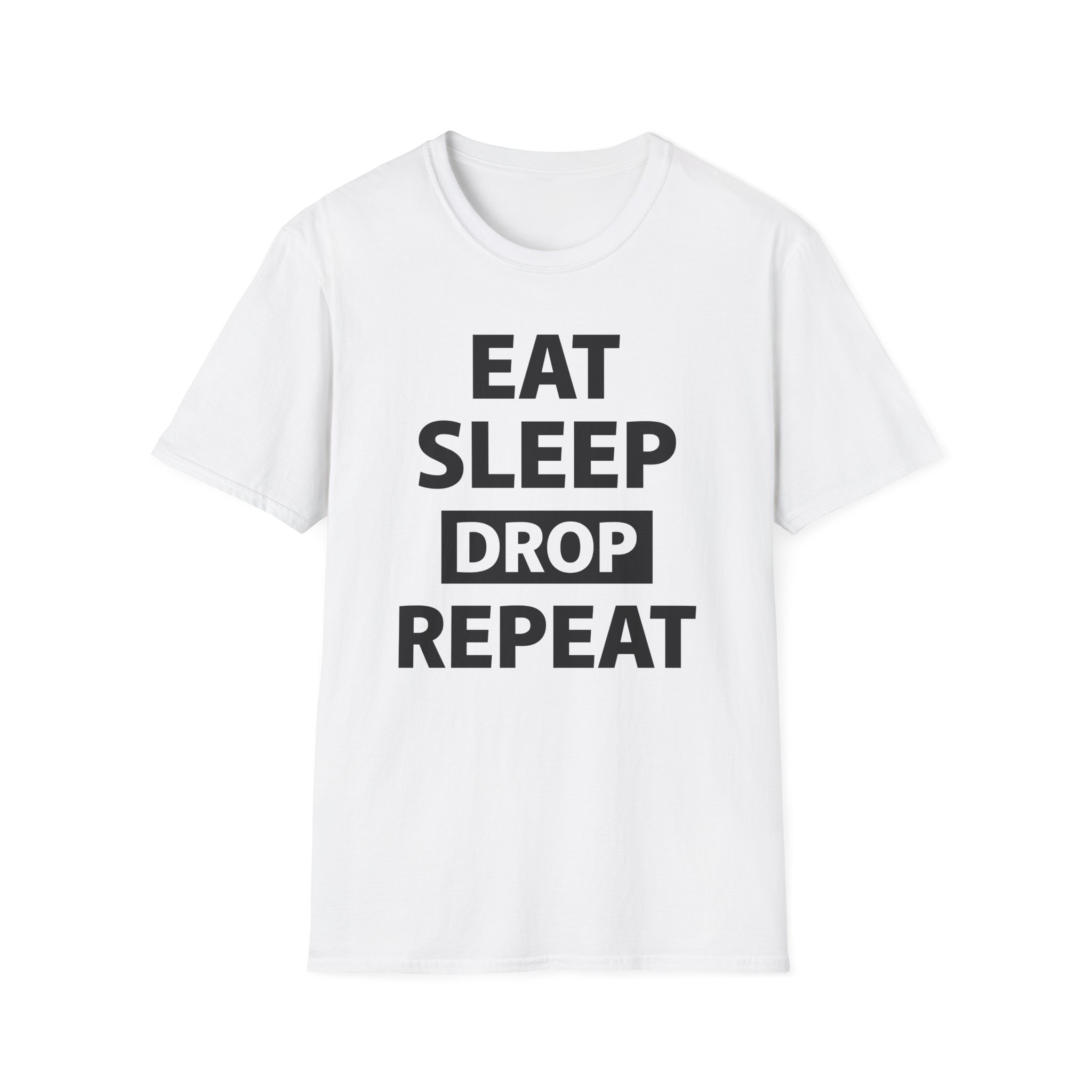 Morgz Eat Sleep Drop Repeat Unisex Softstyle T-Shirt
