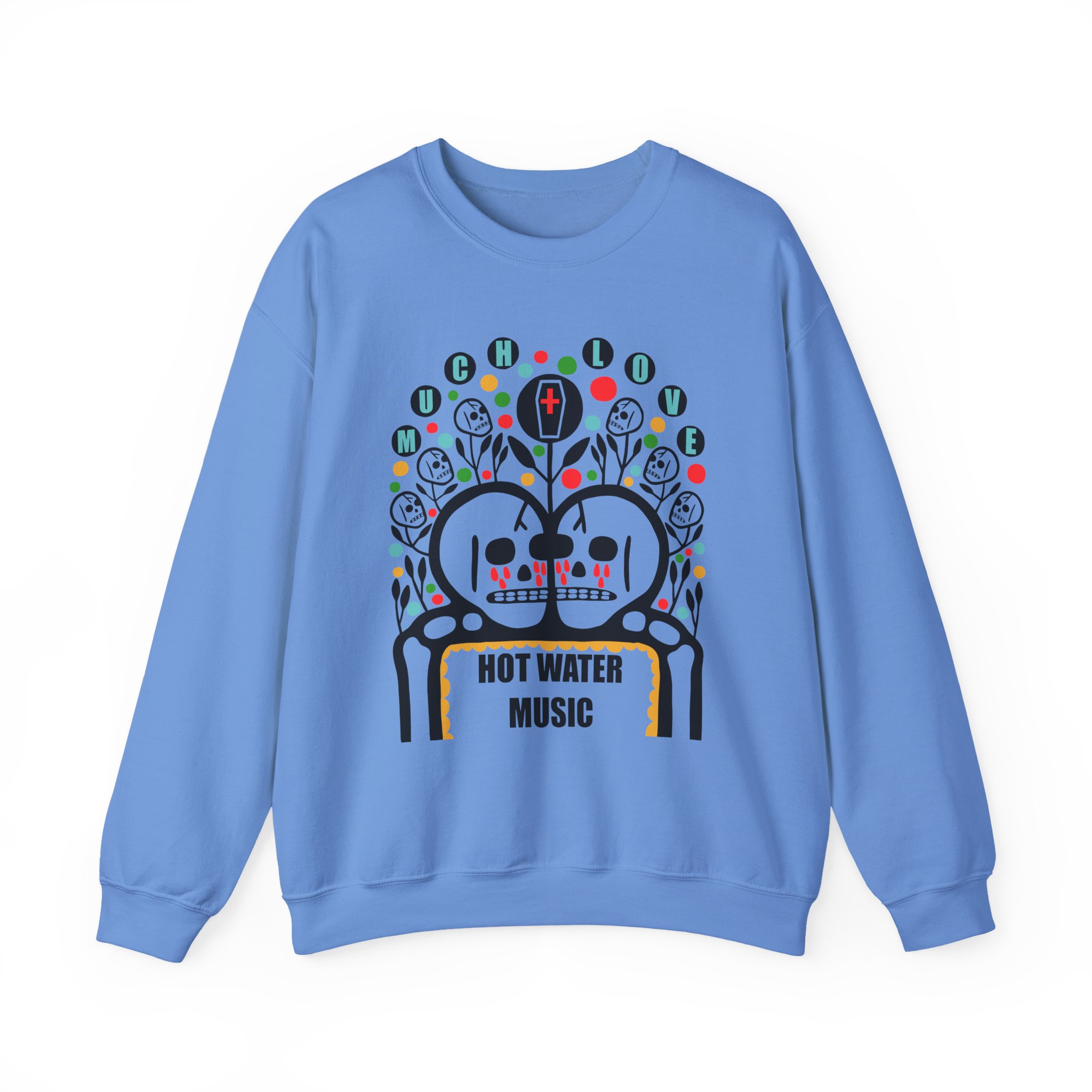 Hot Water Music Much Love Unisex Heavy Blendâ„¢ Crewneck Sweatshirt