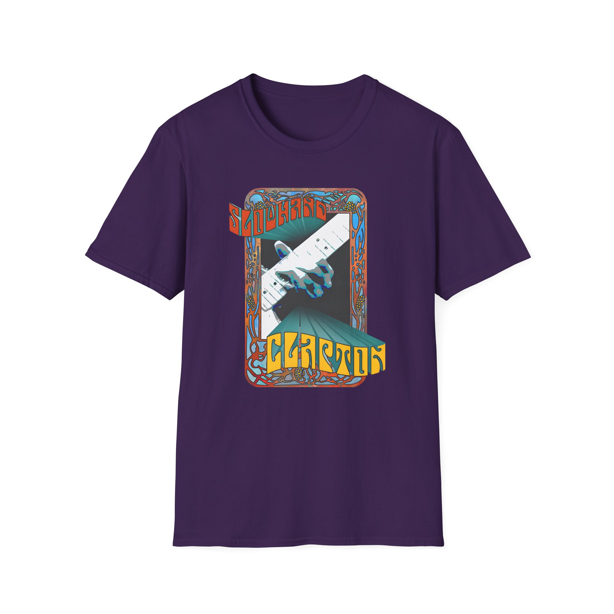 Eric Clapton Psychedelic Slowhand Unisex Softstyle T-Shirt
