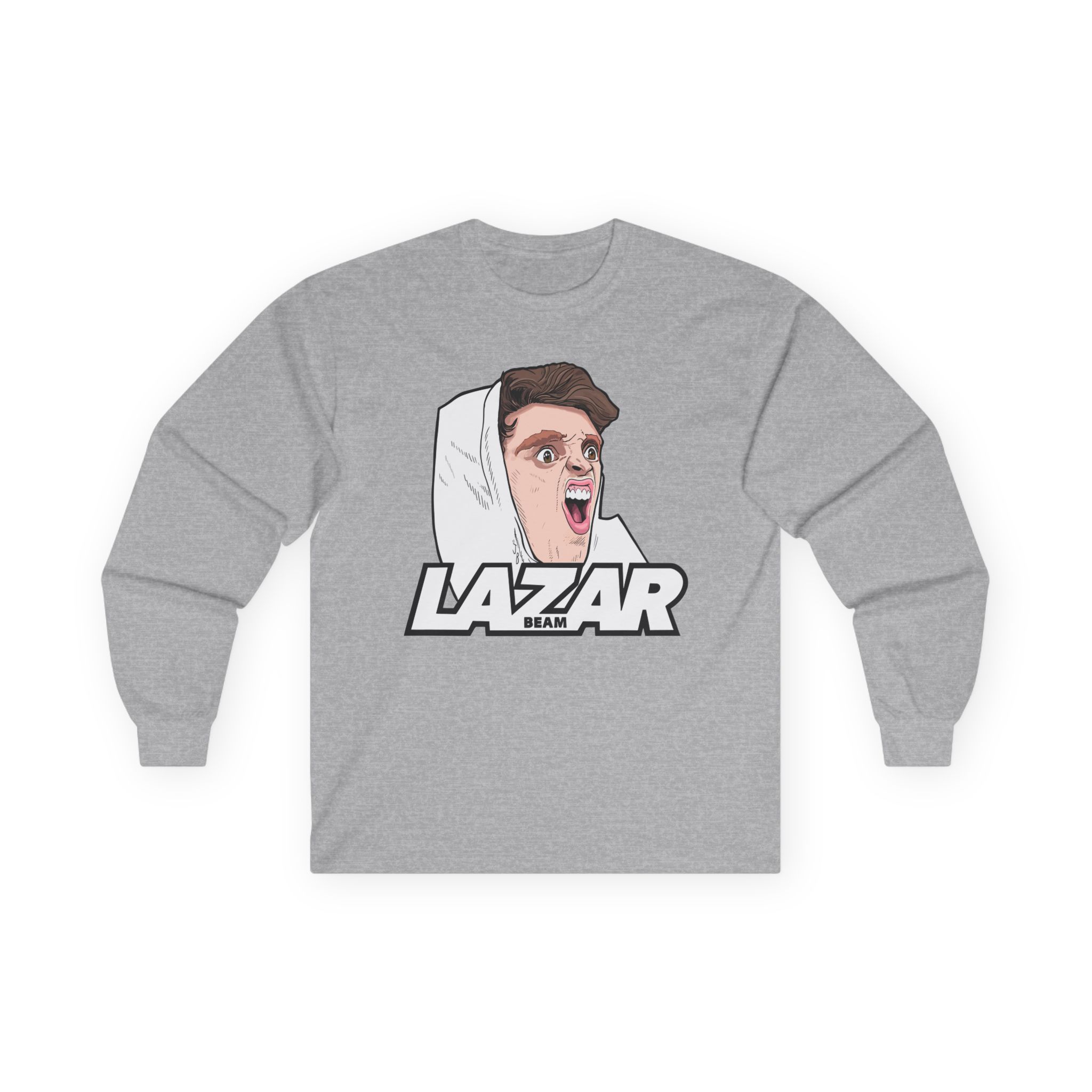 Lazar Silly Face Unisex Ultra Cotton Long Sleeve Tee
