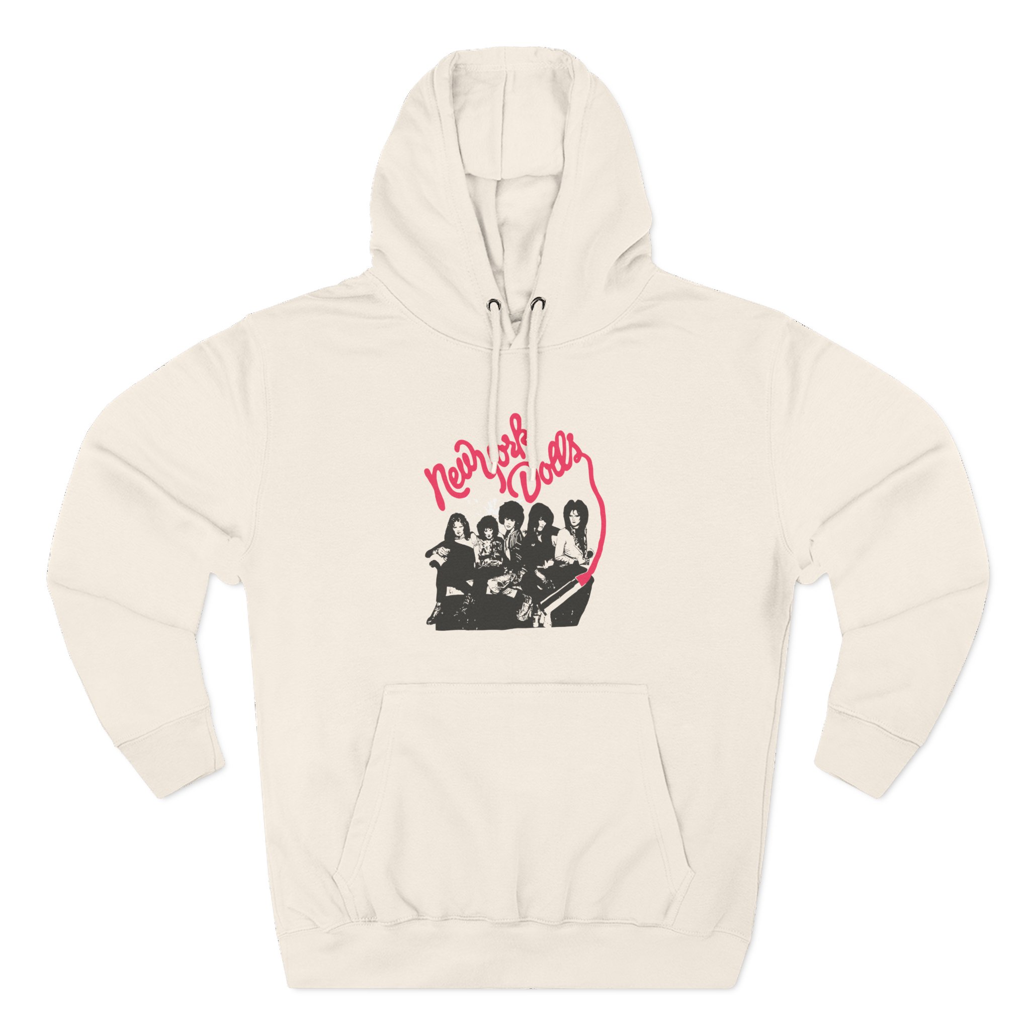 New York Dolls Lipstick Logo Three-Panel Fleece Hoodie