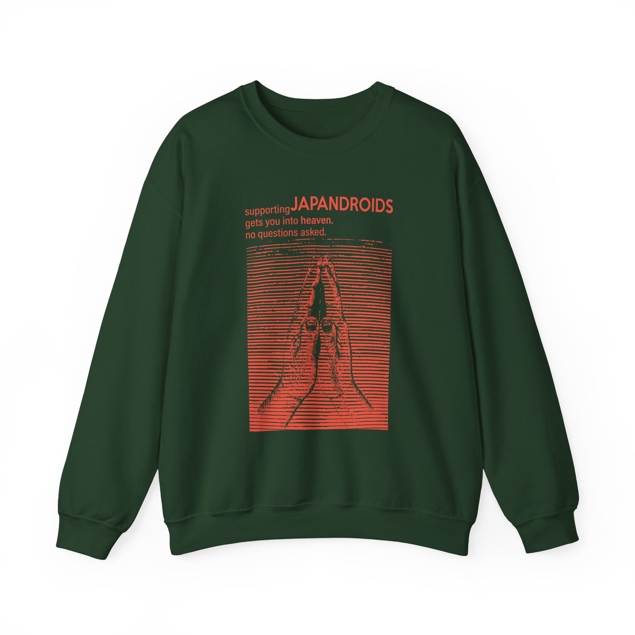 Supporting Japandroids Gets You Into Heaven No Questions Asked Unisex Heavy Blendâ„¢ Crewneck Sweatshirt