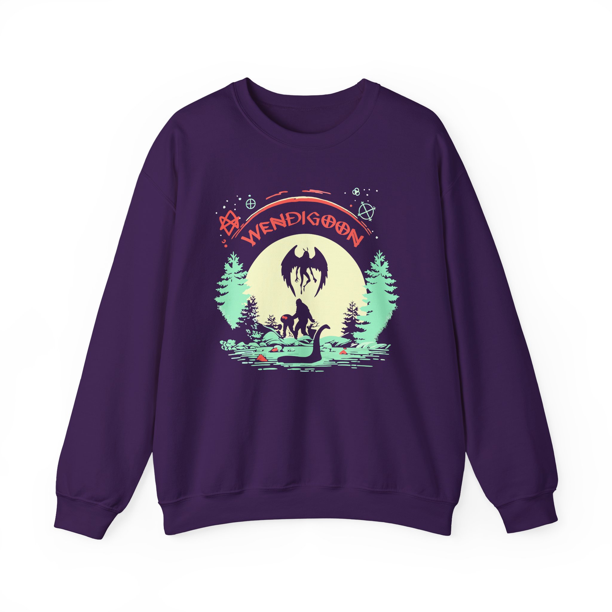 Wendigoon Cryptids on Tour Unisex Heavy Blend Crewneck Sweatshirt