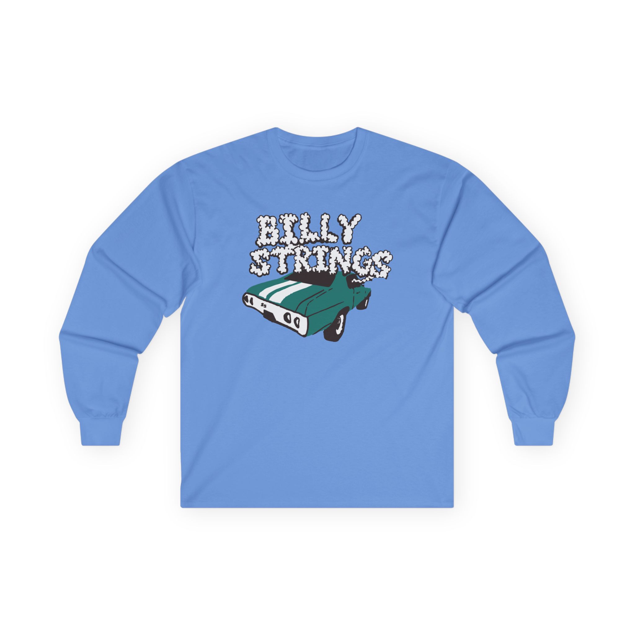 Billy Strings Imogene + Willie X Billy Strings Highway Prayers Green Car Unisex Ultra Cotton Long Sleeve Tee