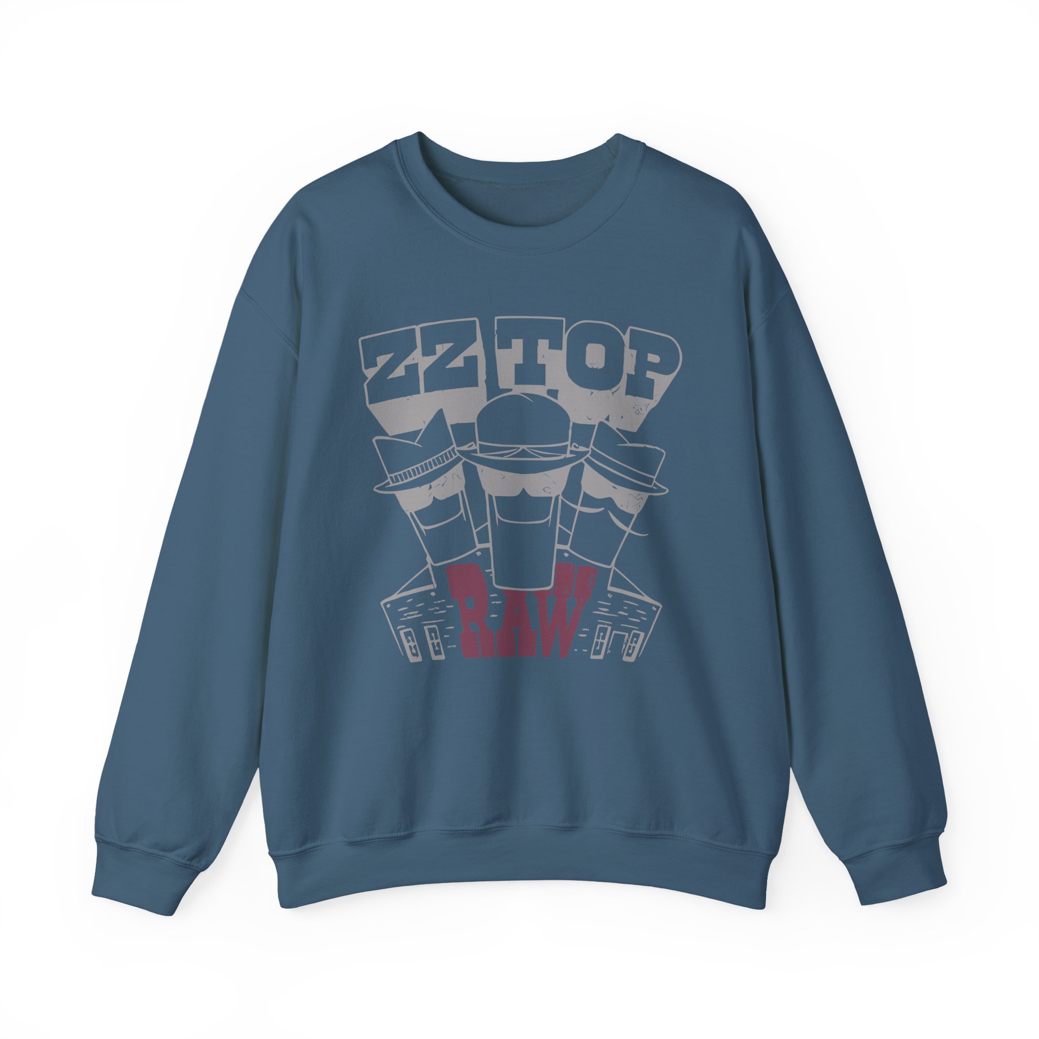 Zz Top Raw Unisex Heavy Blendâ„¢ Crewneck Sweatshirt