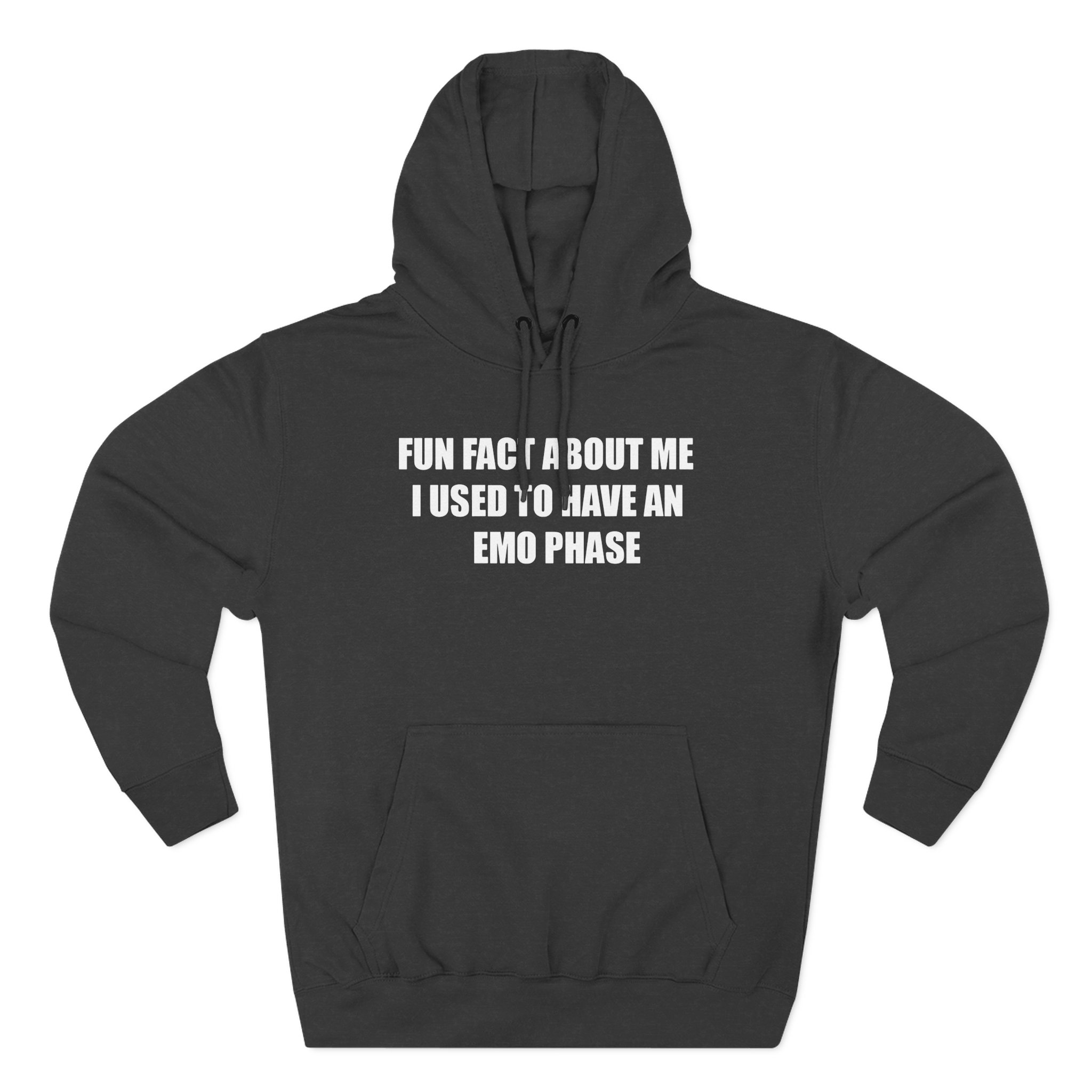 Jake & Johnnie Fun Fact About Me I Used to Have an Emo Phase Three-Panel Fleece Hoodie