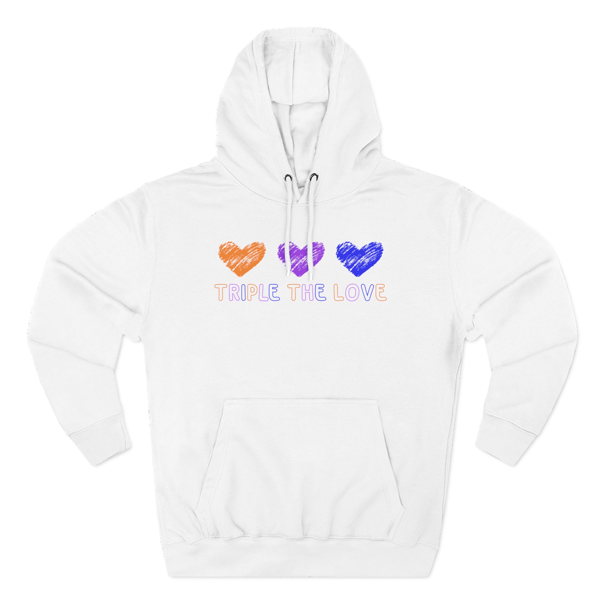 Fresh Love Triple the Love Three-Panel Fleece Hoodie
