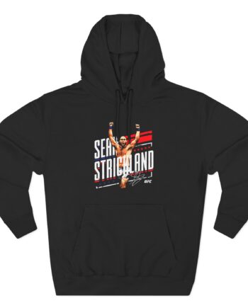 Sean Strickland Stars & Stripes Three-Panel Fleece Hoodie