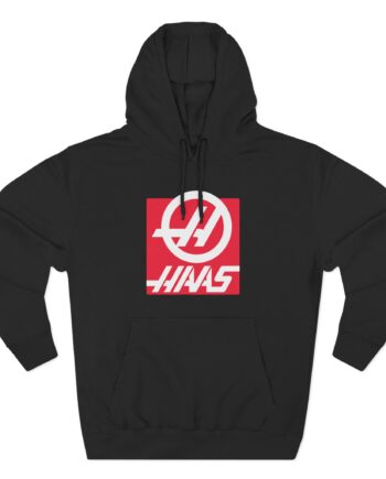 Haas F1 Three-Panel Fleece Hoodie