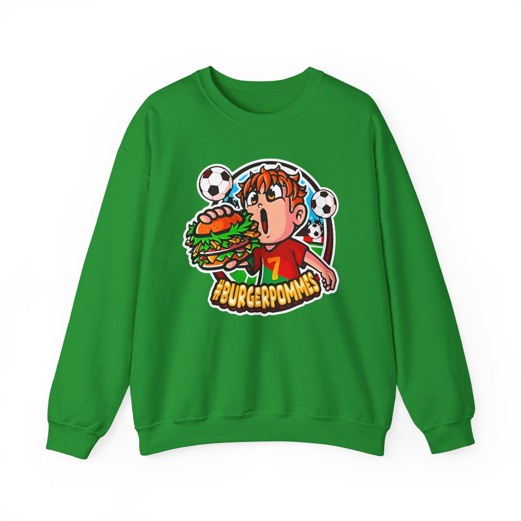 Burger Pommes Unisex Heavy Blendâ„¢ Crewneck Sweatshirt