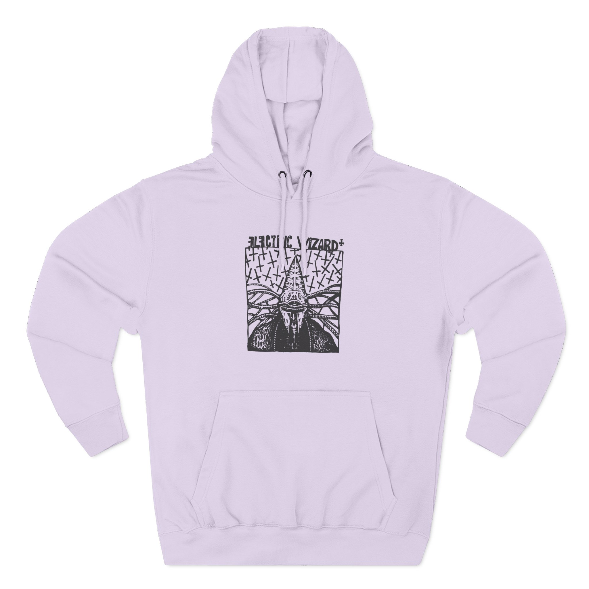 Electric Wizard Doom Sludge Stoner Metal Poster Three-Panel Fleece Hoodie
