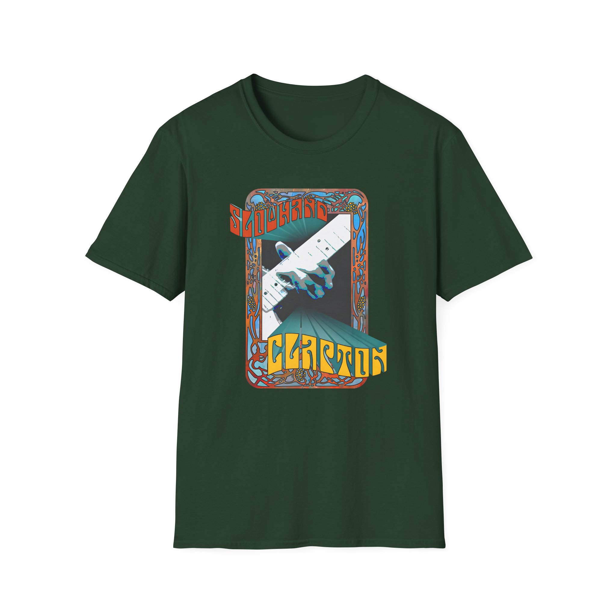 Eric Clapton Psychedelic Slowhand Unisex Softstyle T-Shirt
