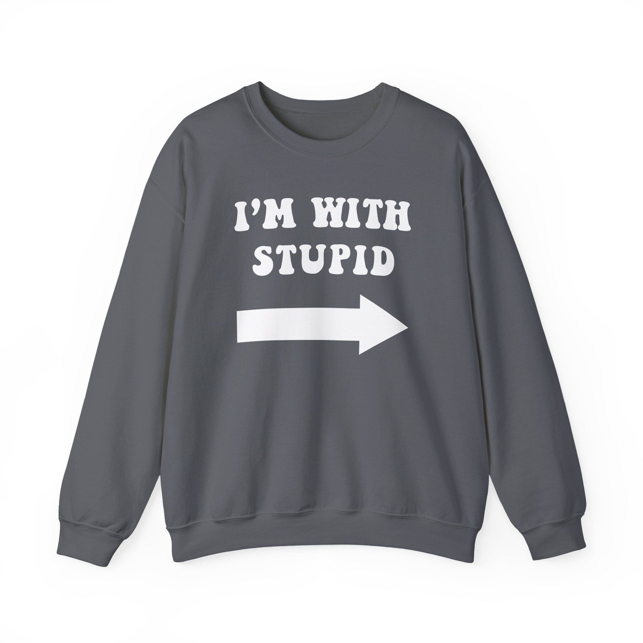 Jimmy Kimmel I'm With Stupid Unisex Heavy Blendâ„¢ Crewneck Sweatshirt