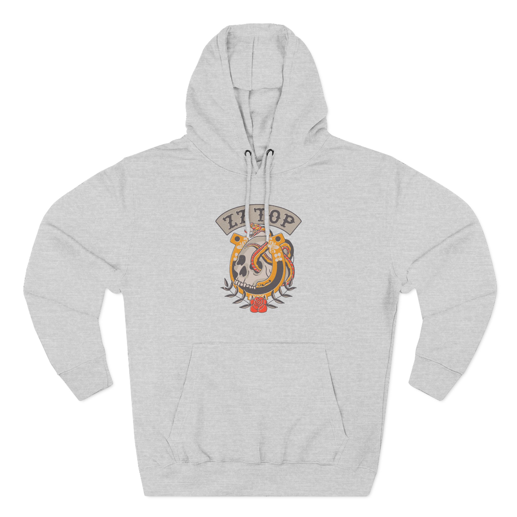 ZZ Top Skull Three-Panel Fleece Hoodie
