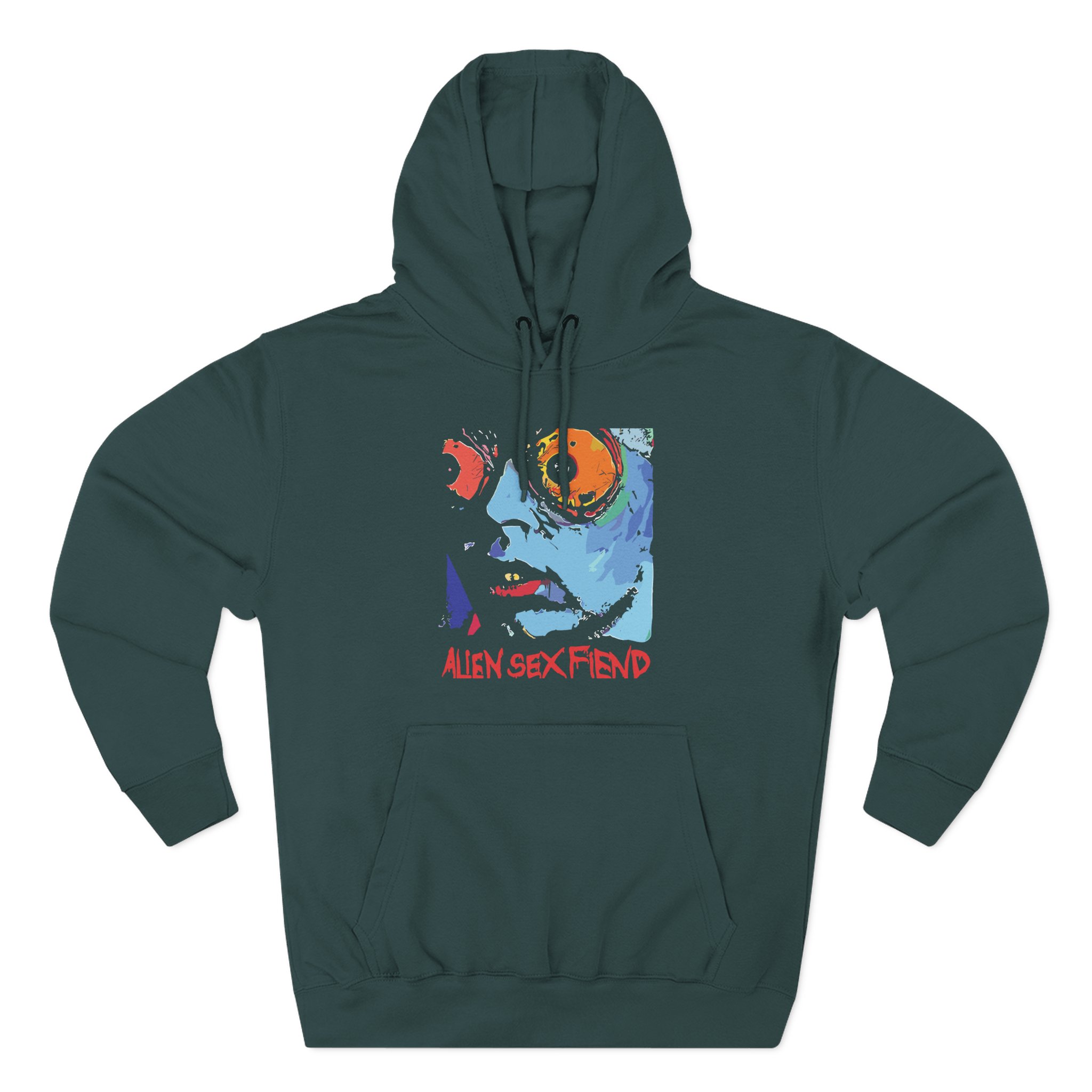 Alien Sex Fiend Acid Bath Three-Panel Fleece Hoodie